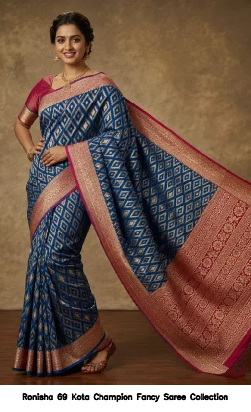 Ronisha 69 Kota Champion Fancy Saree Collection