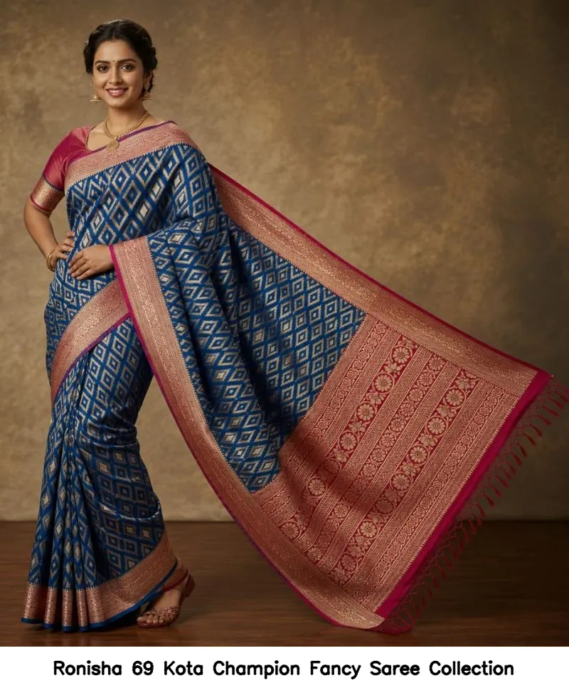 Ronisha 69 Kota Champion Fancy Saree Collection - Image 2