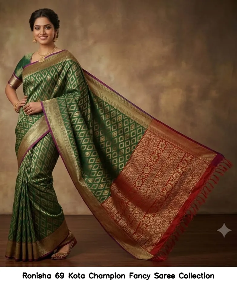 Ronisha 69 Kota Champion Fancy Saree Collection - Image 3