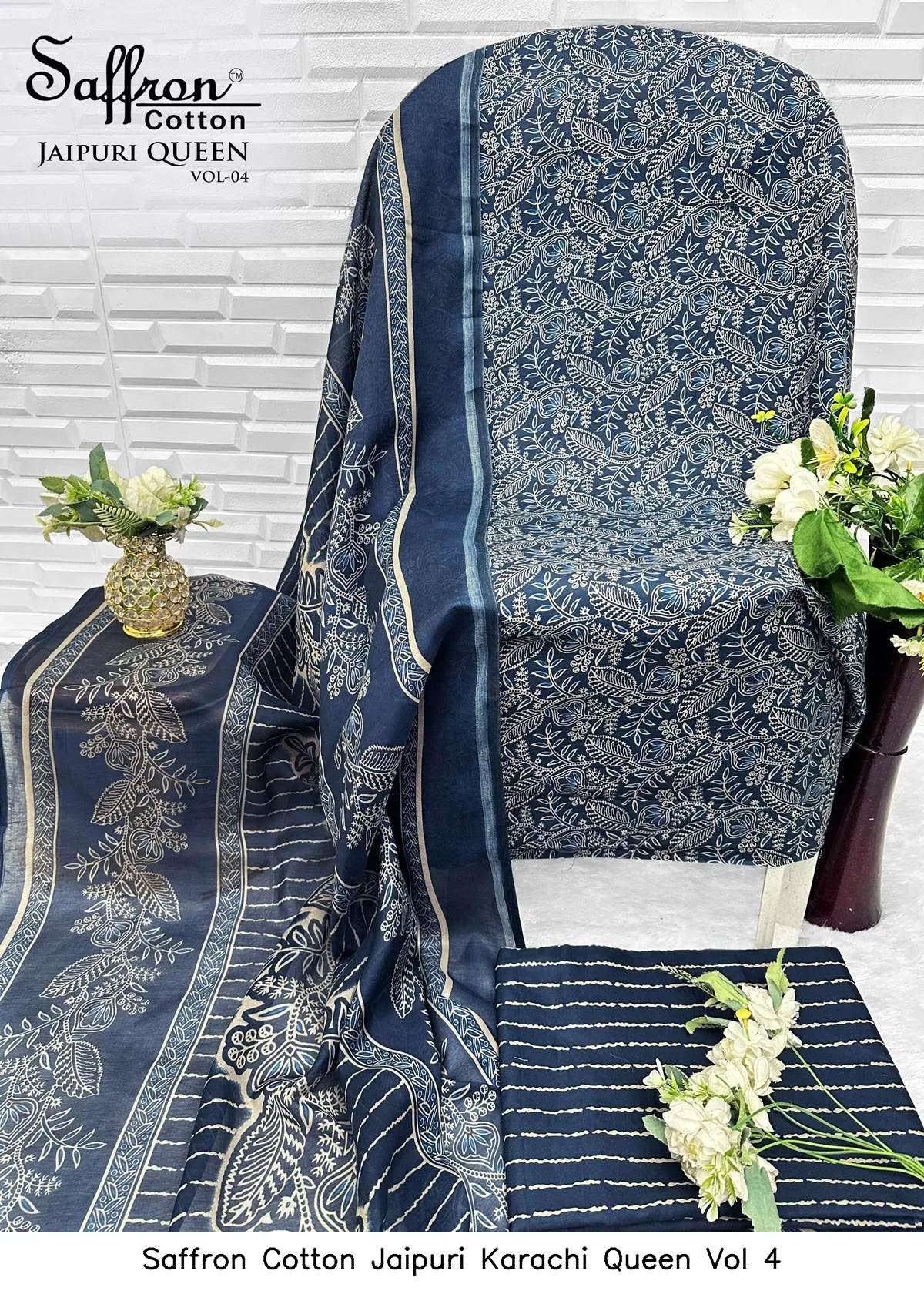Saffron Cotton Jaipuri Karachi Queen Vol 4 - Image 11