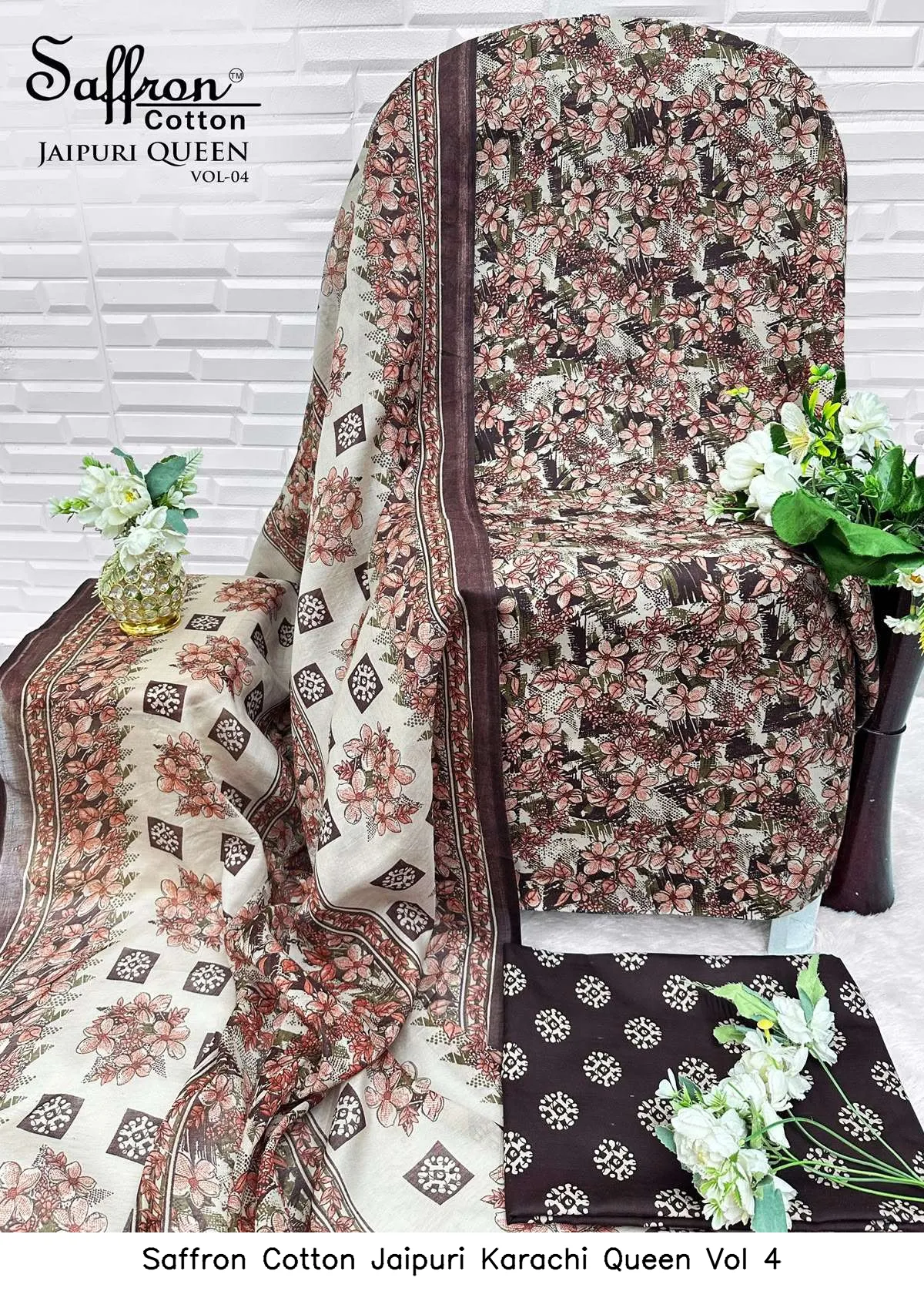 Saffron Cotton Jaipuri Karachi Queen Vol 4 - Image 14