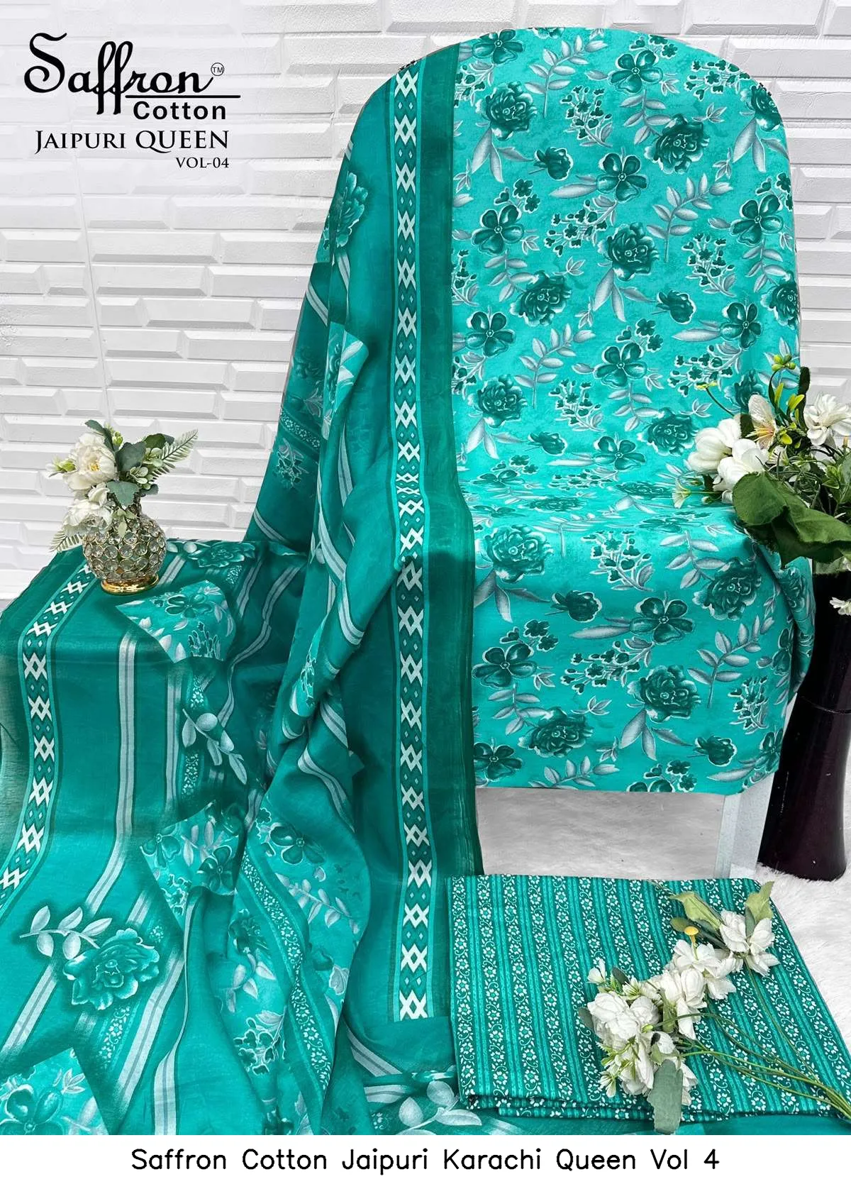 Saffron Cotton Jaipuri Karachi Queen Vol 4 - Image 15