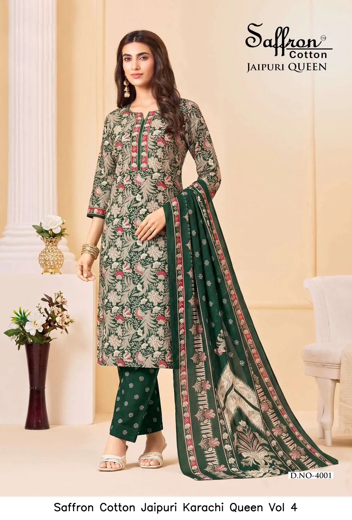 Saffron Cotton Jaipuri Karachi Queen Vol 4 - Image 16