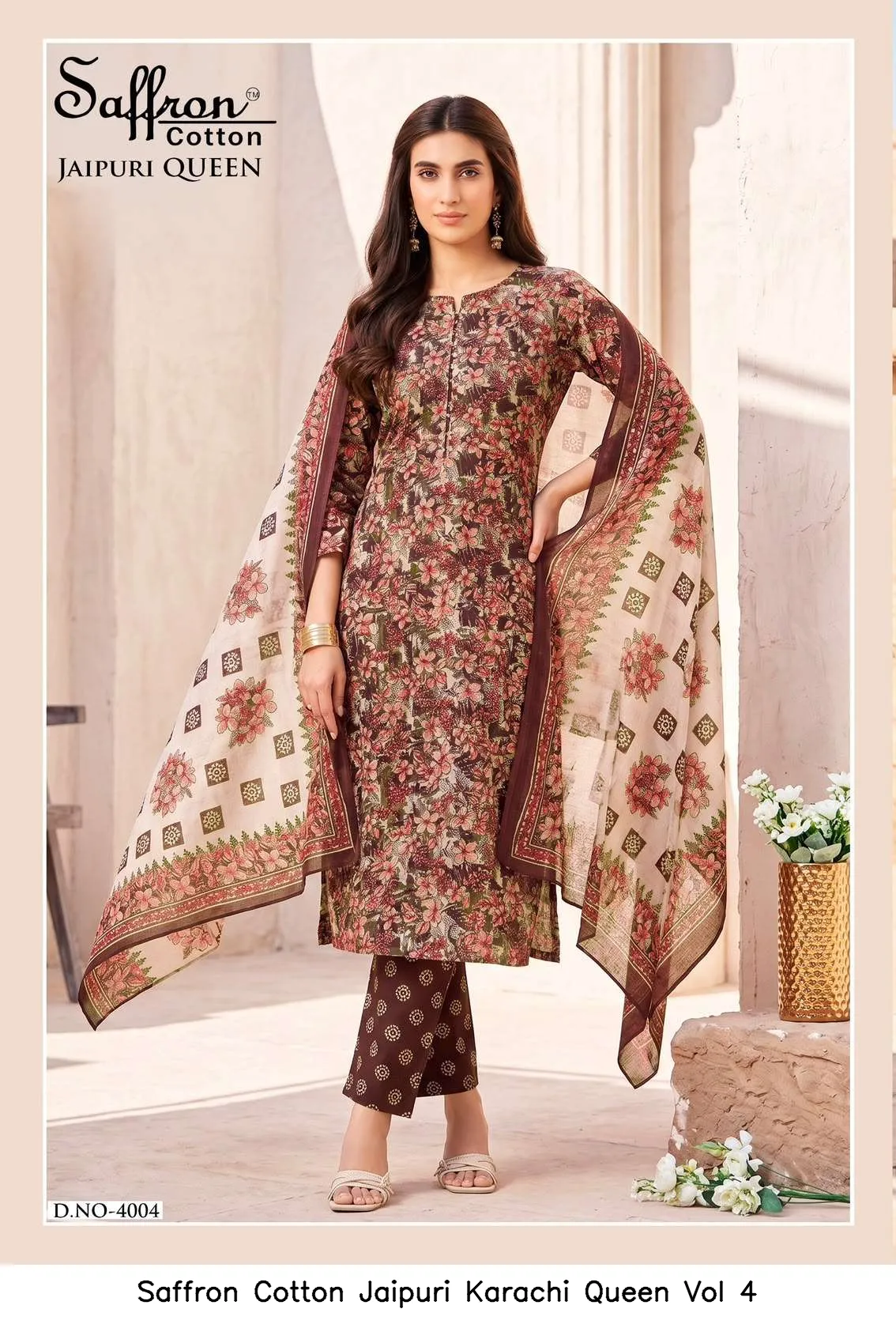 Saffron Cotton Jaipuri Karachi Queen Vol 4 - Image 17