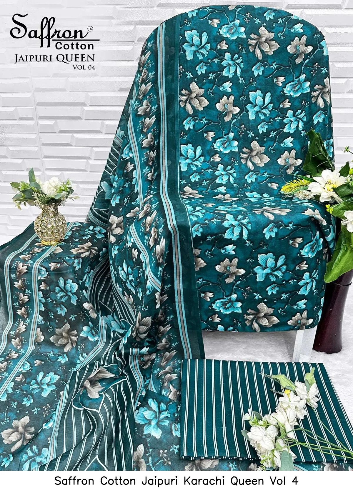 Saffron Cotton Jaipuri Karachi Queen Vol 4 - Image 6