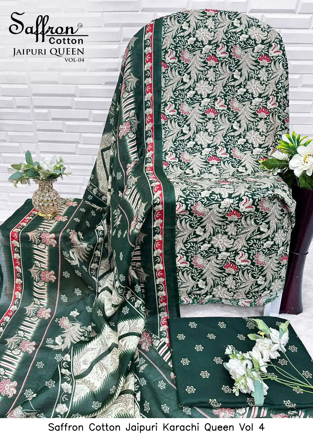 Saffron Cotton Jaipuri Karachi Queen Vol 4 - Image 7
