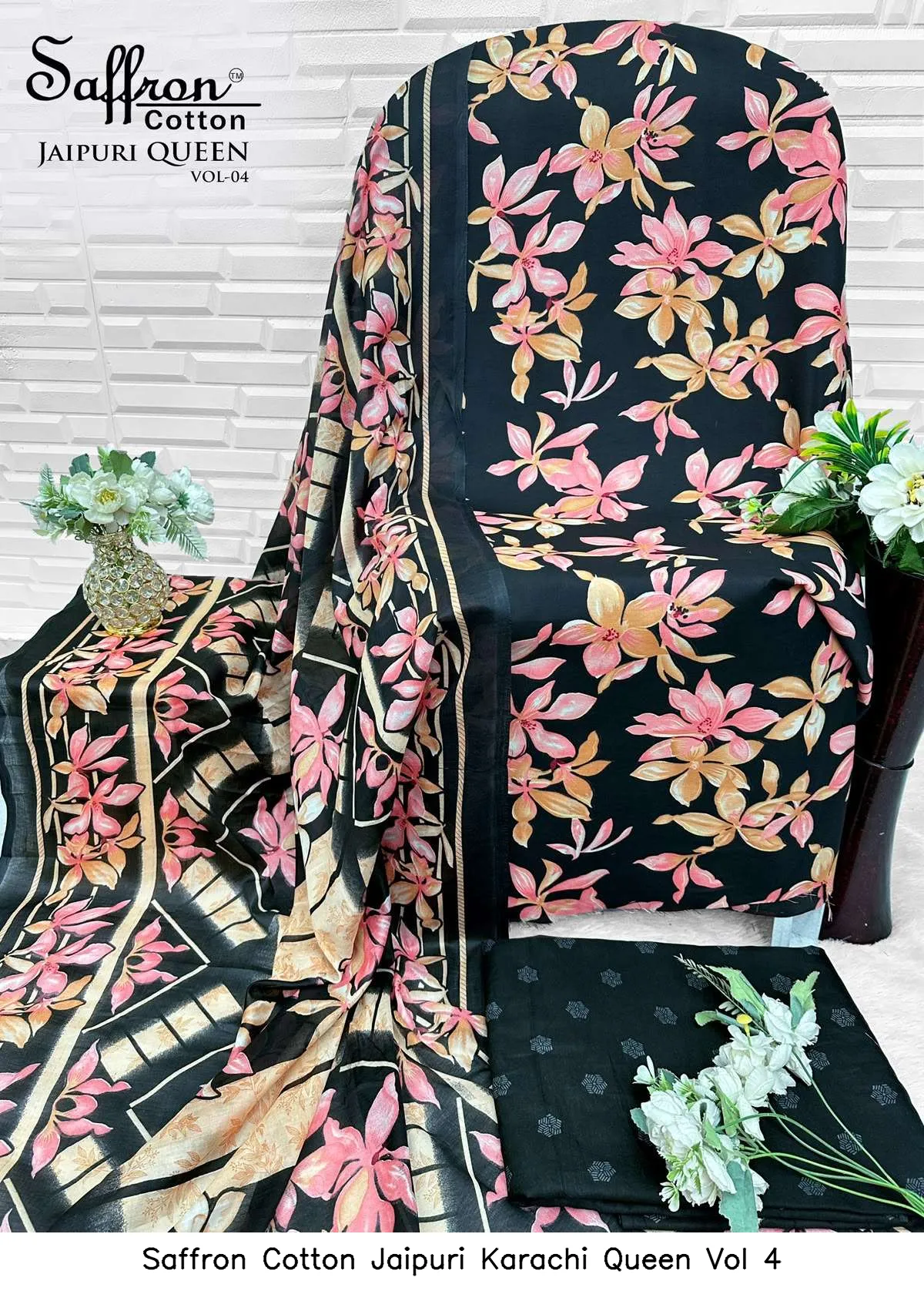 Saffron Cotton Jaipuri Karachi Queen Vol 4 - Image 8