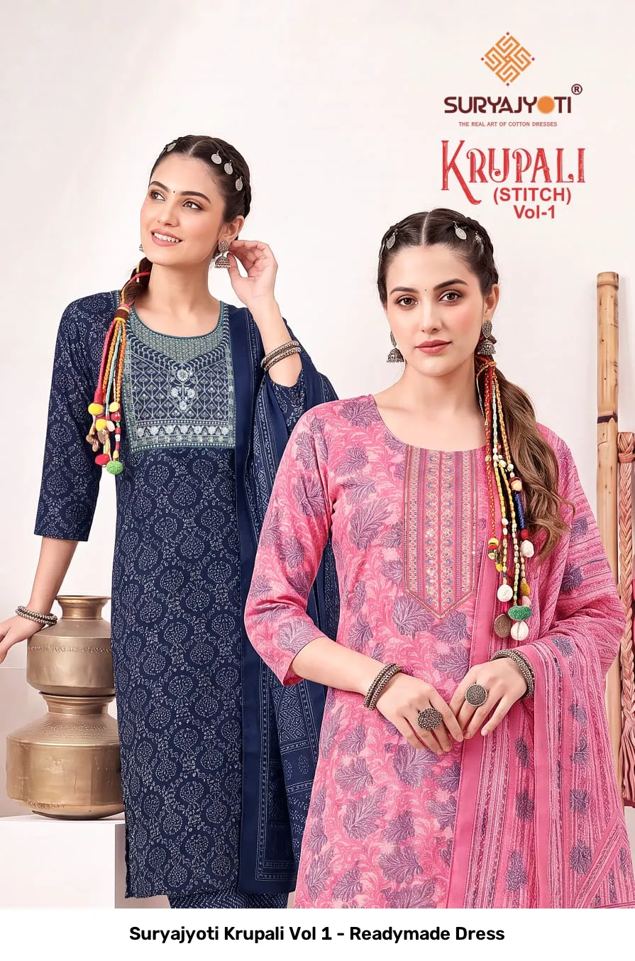 Suryajyoti Krupali Vol 1 - Readymade Dress