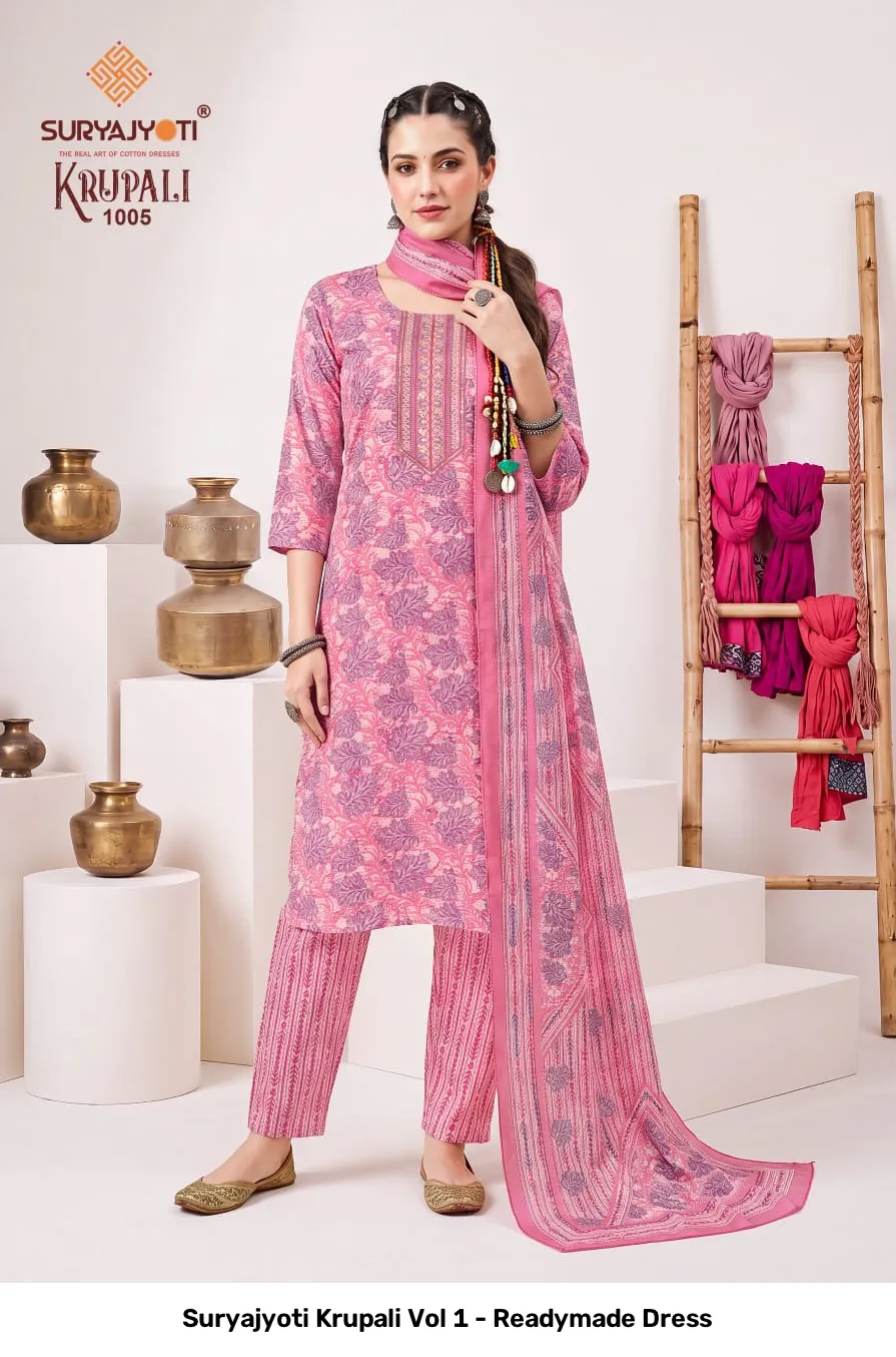 Suryajyoti Krupali Vol 1 - Readymade Dress - Image 11