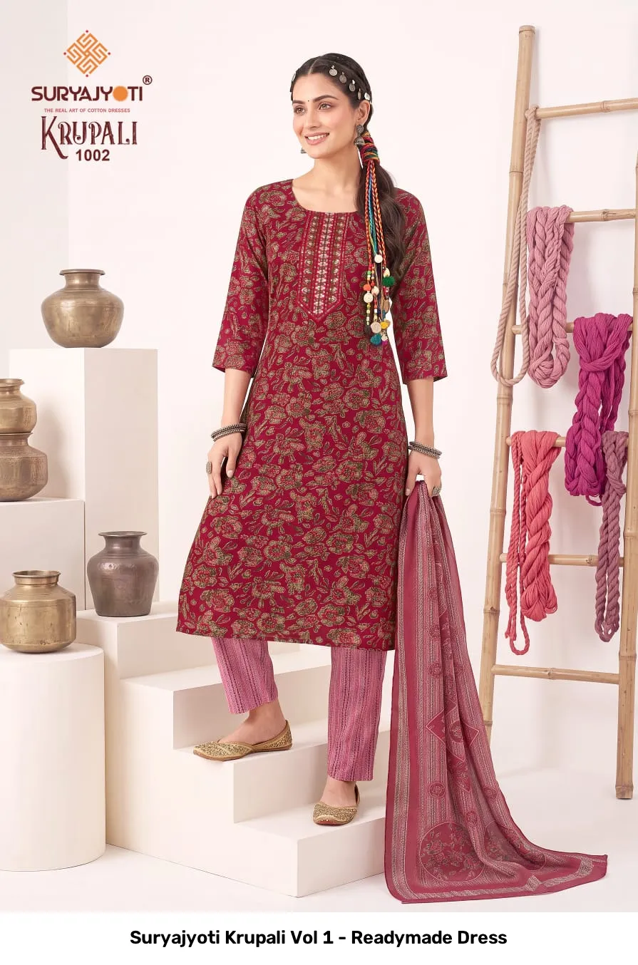 Suryajyoti Krupali Vol 1 - Readymade Dress - Image 12