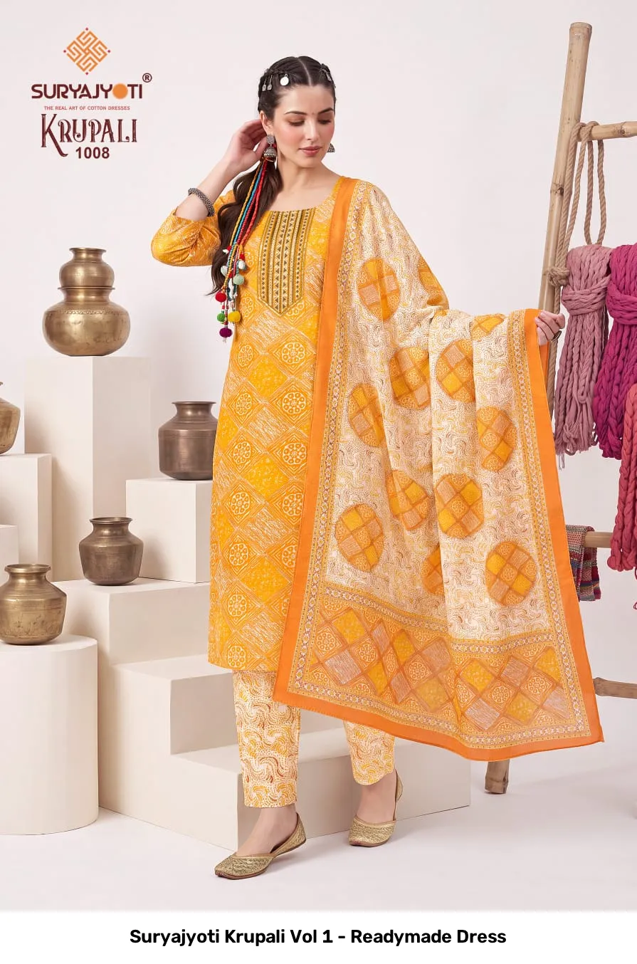 Suryajyoti Krupali Vol 1 - Readymade Dress - Image 13