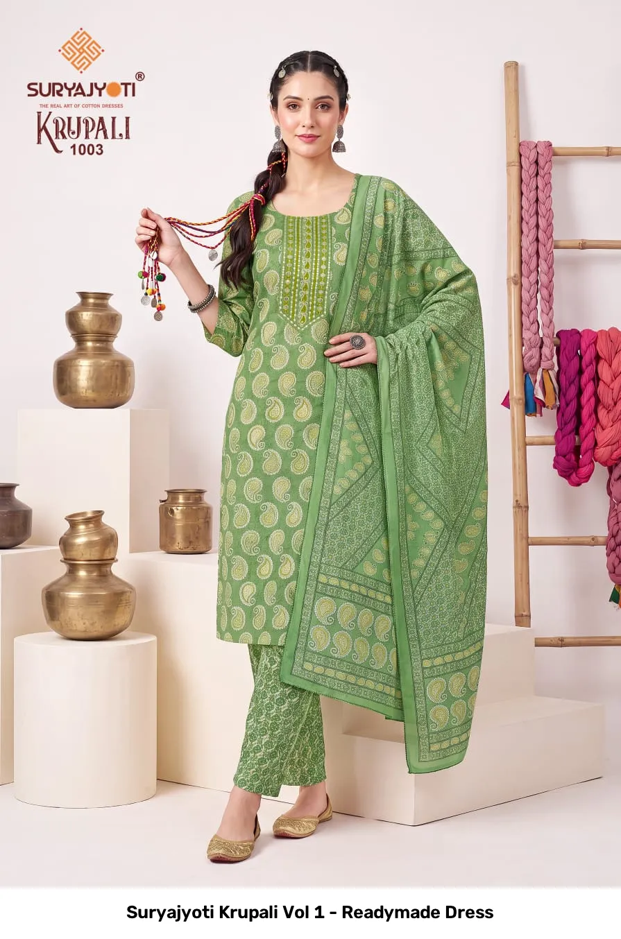 Suryajyoti Krupali Vol 1 - Readymade Dress - Image 4