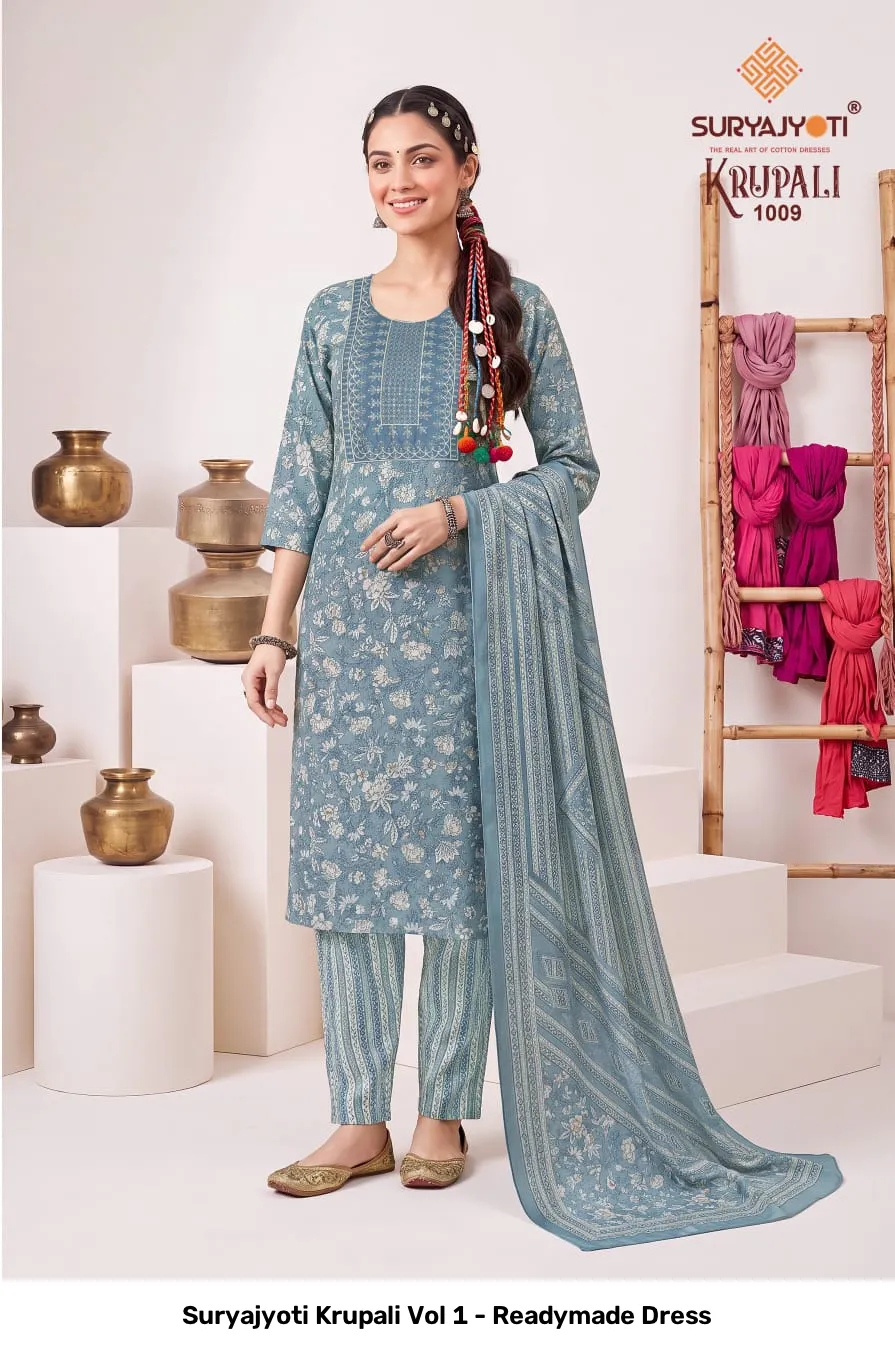 Suryajyoti Krupali Vol 1 - Readymade Dress - Image 7