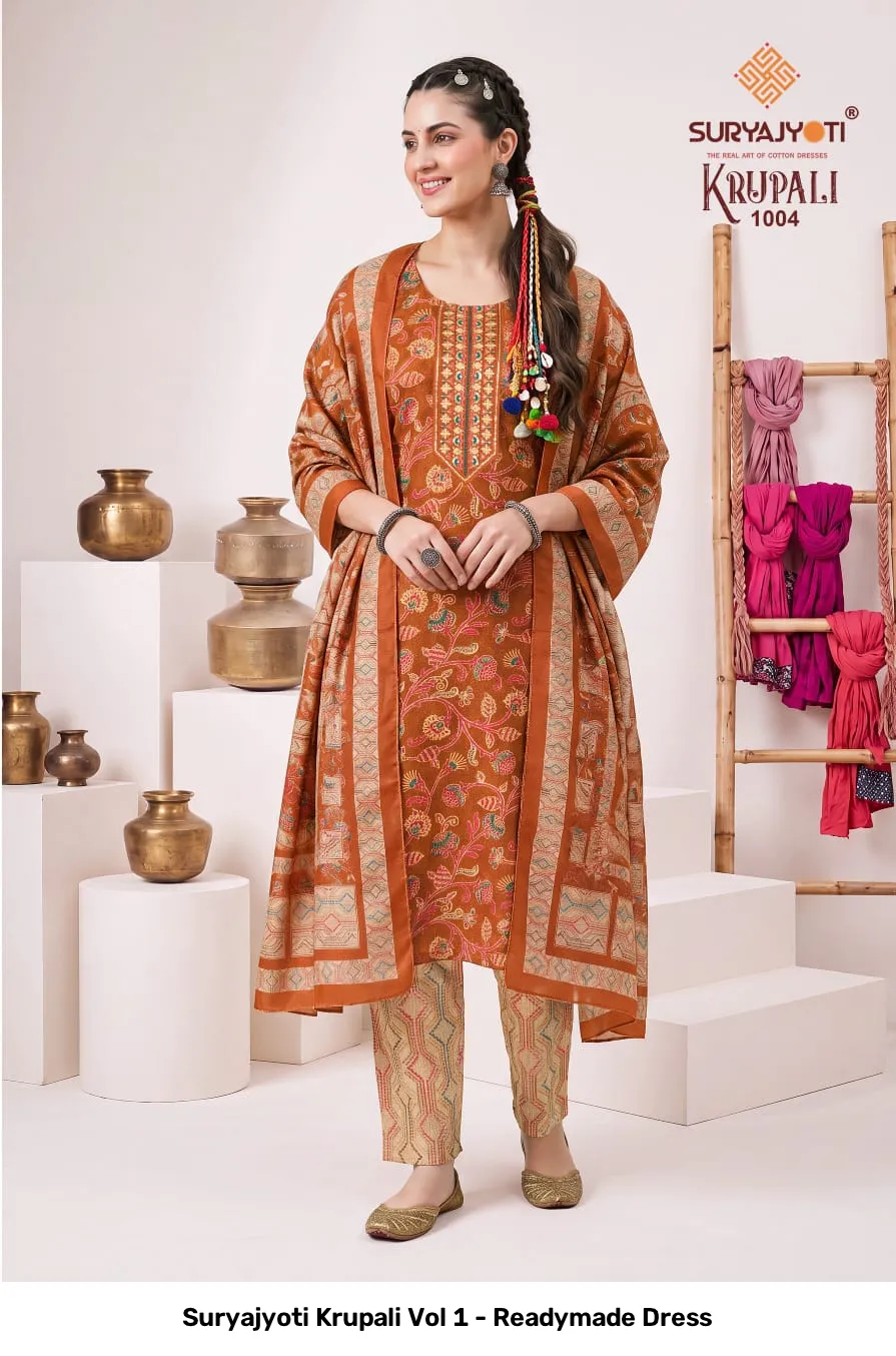 Suryajyoti Krupali Vol 1 - Readymade Dress - Image 8