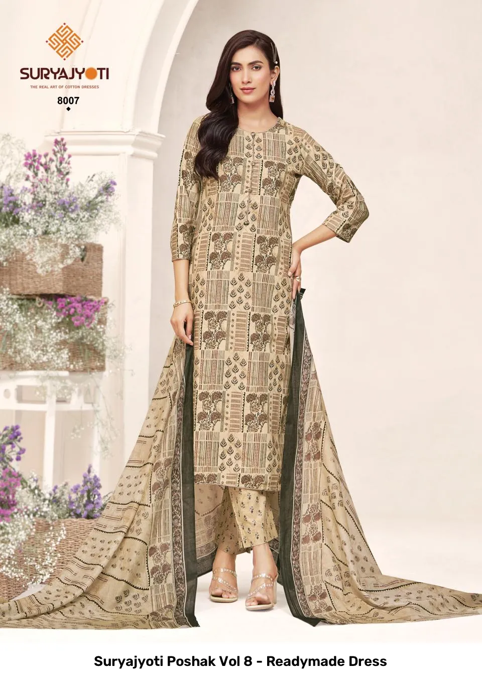 Suryajyoti Poshak Vol 8 - Readymade Dress - Image 10