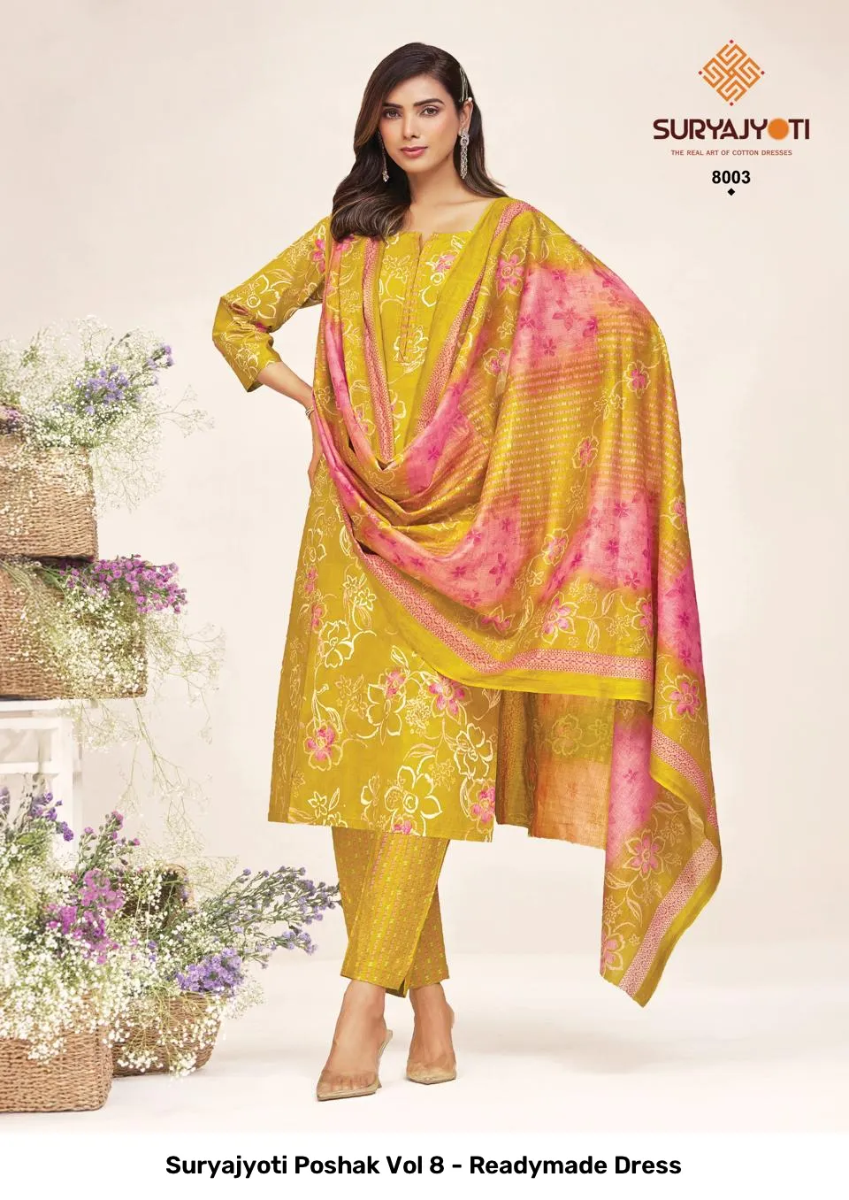 Suryajyoti Poshak Vol 8 - Readymade Dress - Image 11