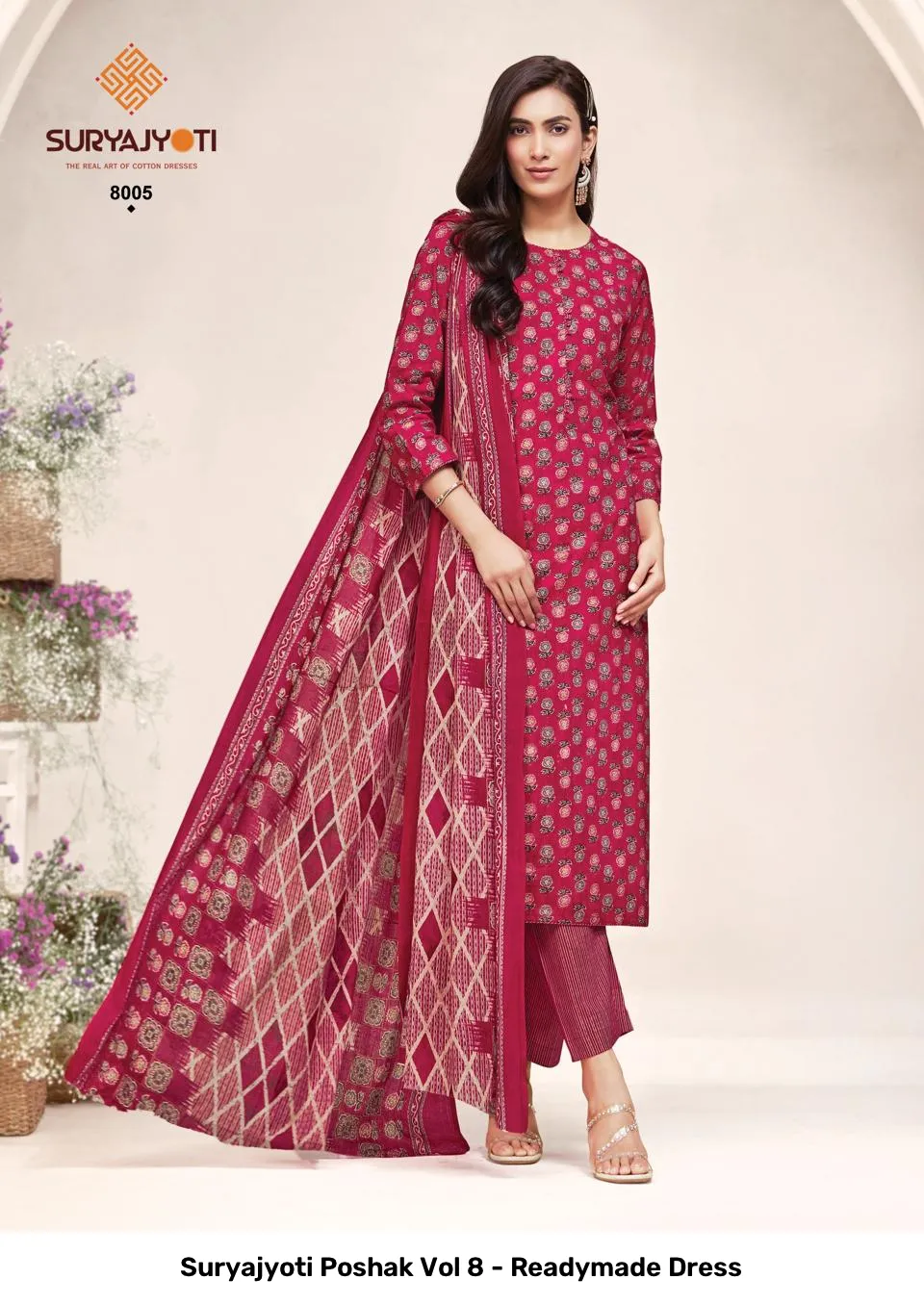 Suryajyoti Poshak Vol 8 - Readymade Dress - Image 3