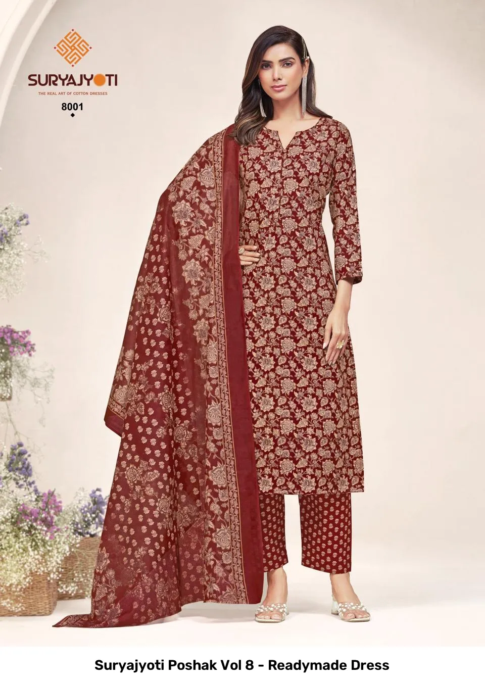 Suryajyoti Poshak Vol 8 - Readymade Dress - Image 9