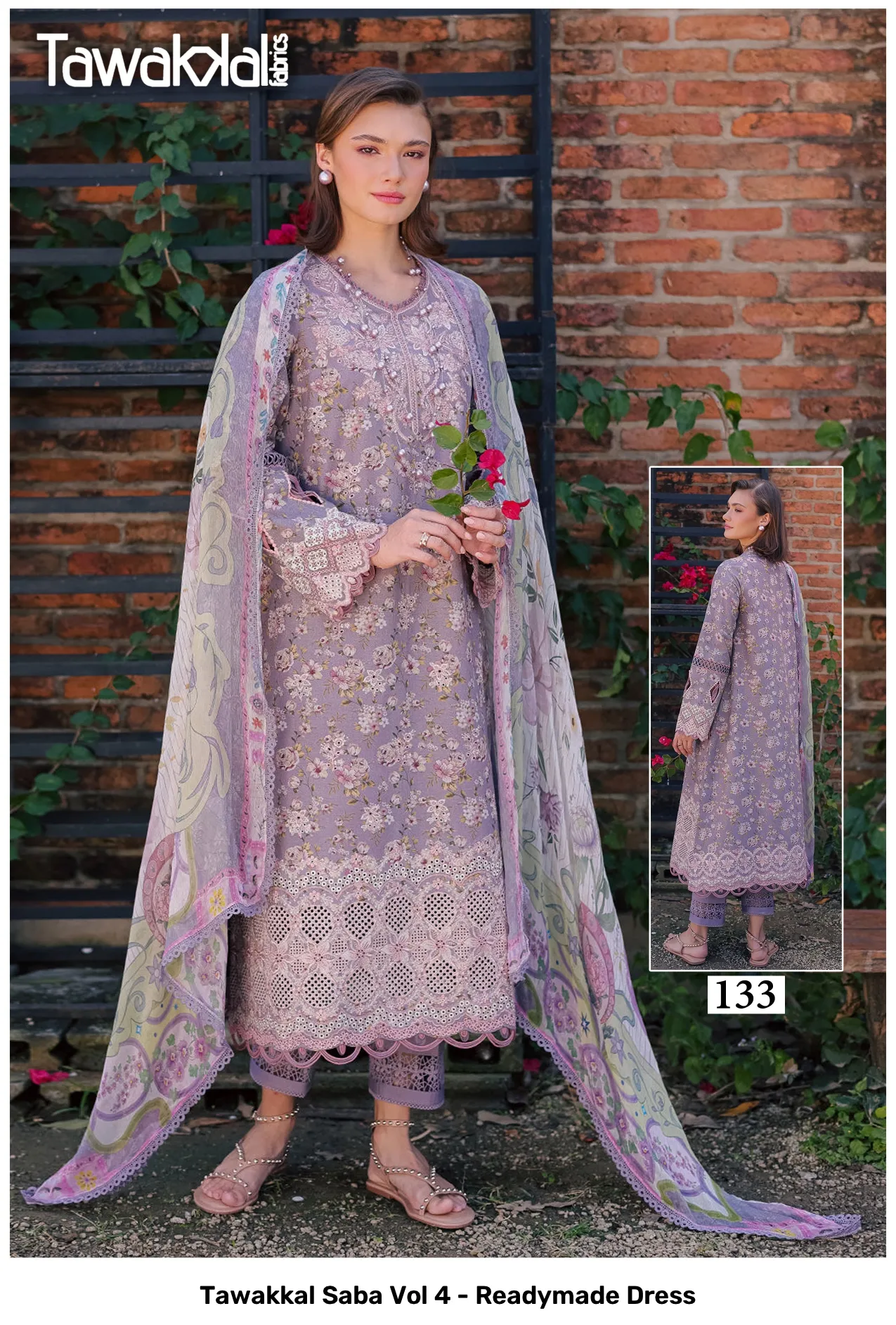 Tawakkal Saba Vol 4 - Readymade Dress - Image 12