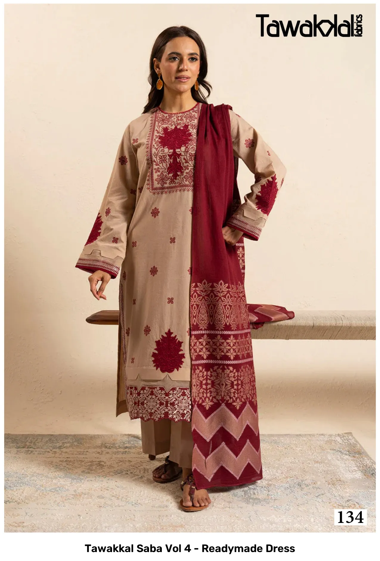 Tawakkal Saba Vol 4 - Readymade Dress - Image 8