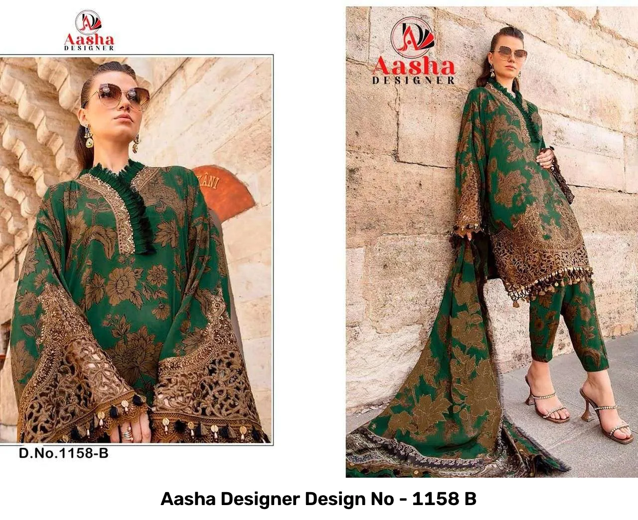 Aasha Designer Design No - 1158 B - Image 3