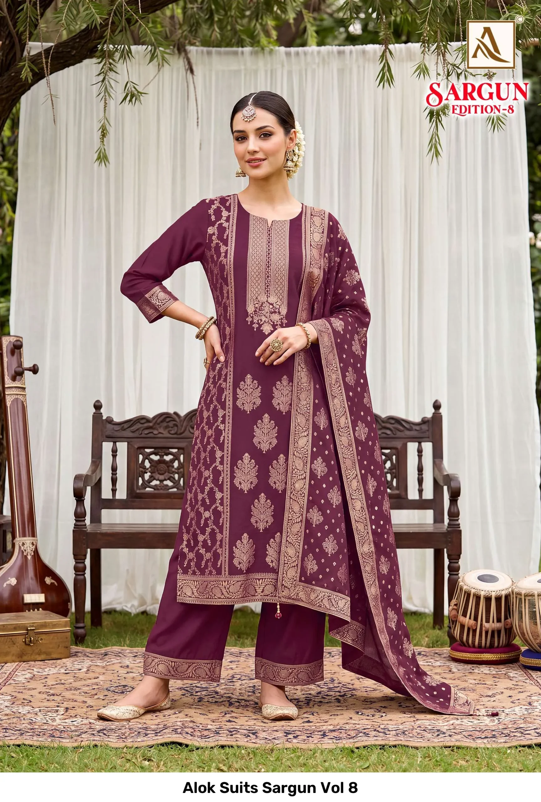 Alok Suits Sargun Vol 8 - Image 4