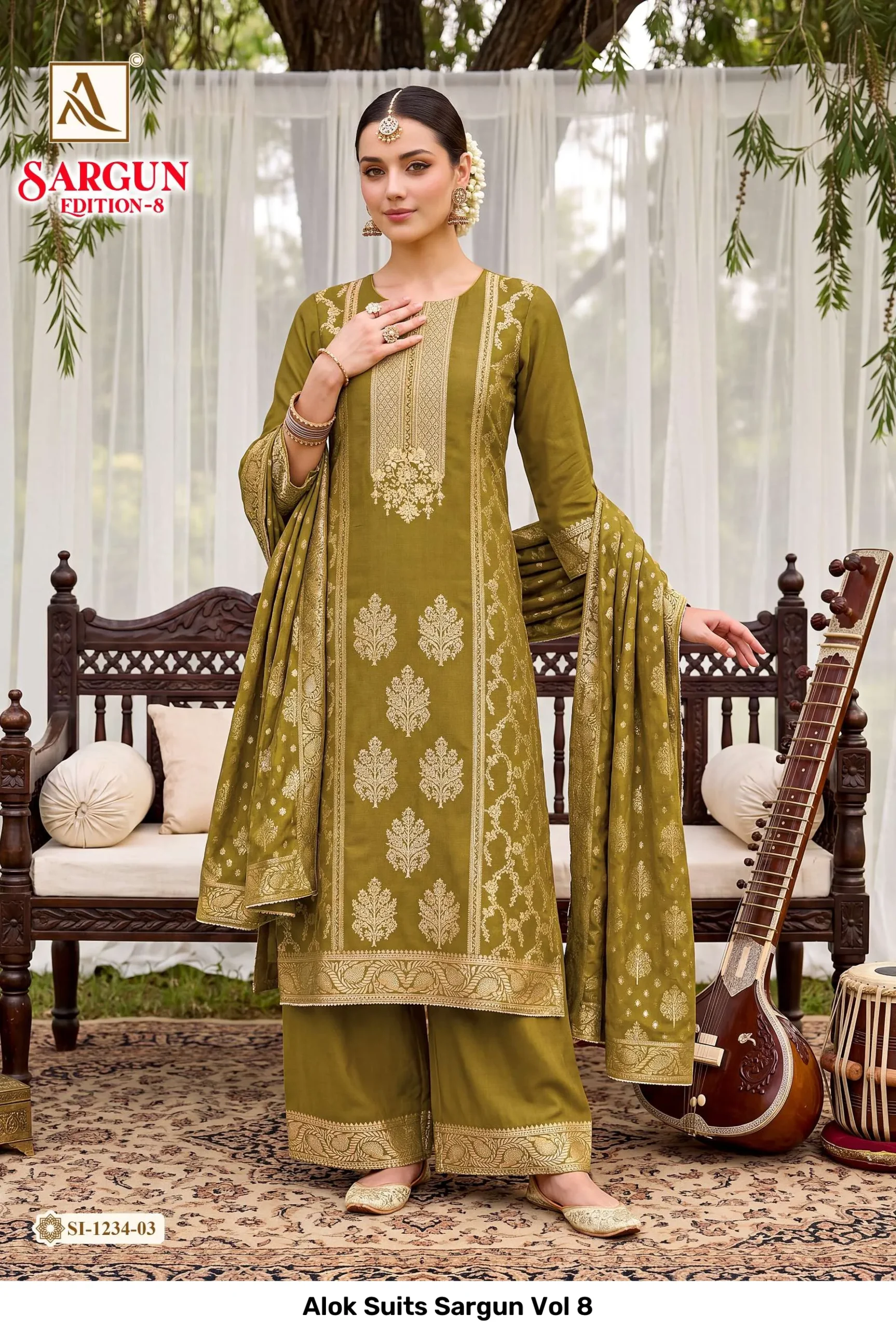 Alok Suits Sargun Vol 8 - Image 7
