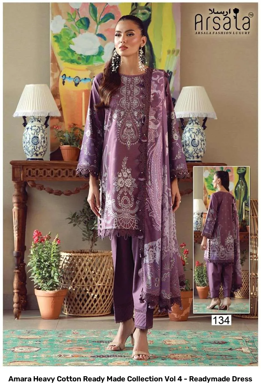 Amara Heavy Cotton Ready Made Collection Vol 4 - Readymade Dress