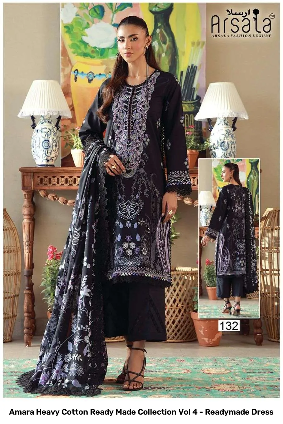 Amara Heavy Cotton Ready Made Collection Vol 4 - Readymade Dress - Image 2
