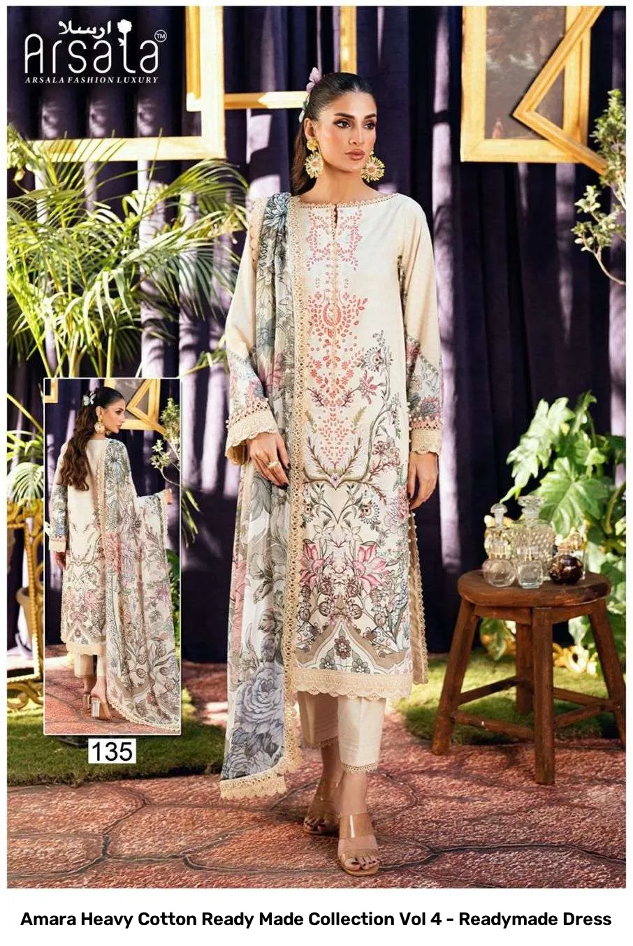 Amara Heavy Cotton Ready Made Collection Vol 4 - Readymade Dress - Image 5
