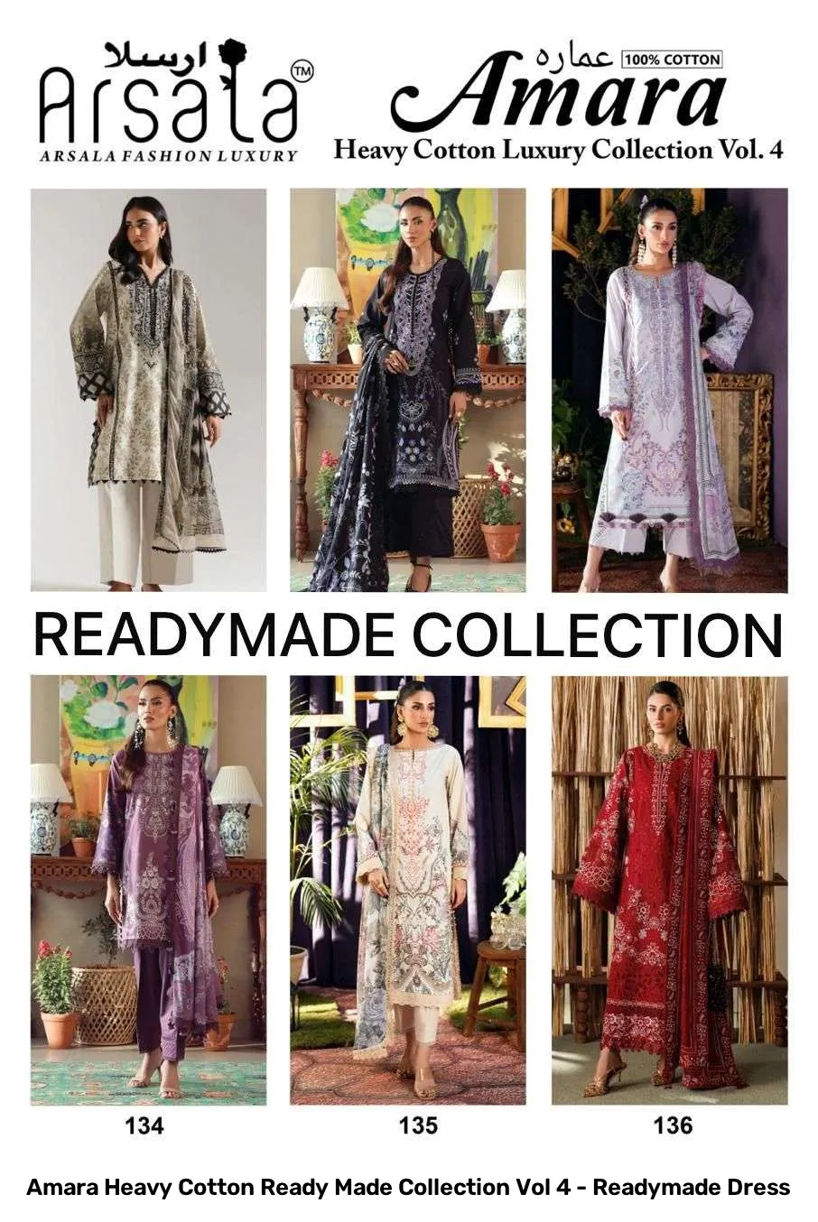 Amara Heavy Cotton Ready Made Collection Vol 4 - Readymade Dress - Image 6