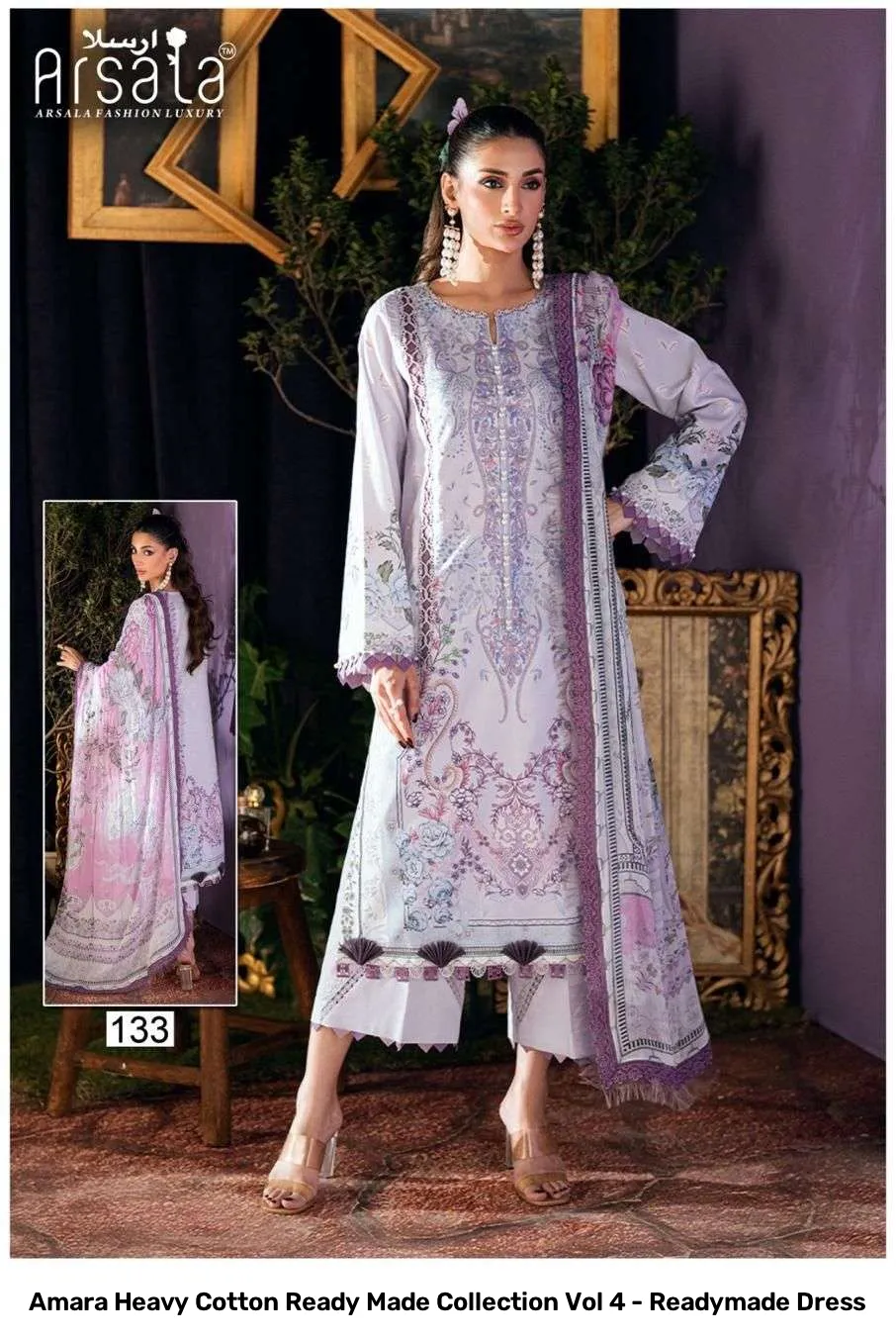 Amara Heavy Cotton Ready Made Collection Vol 4 - Readymade Dress - Image 8