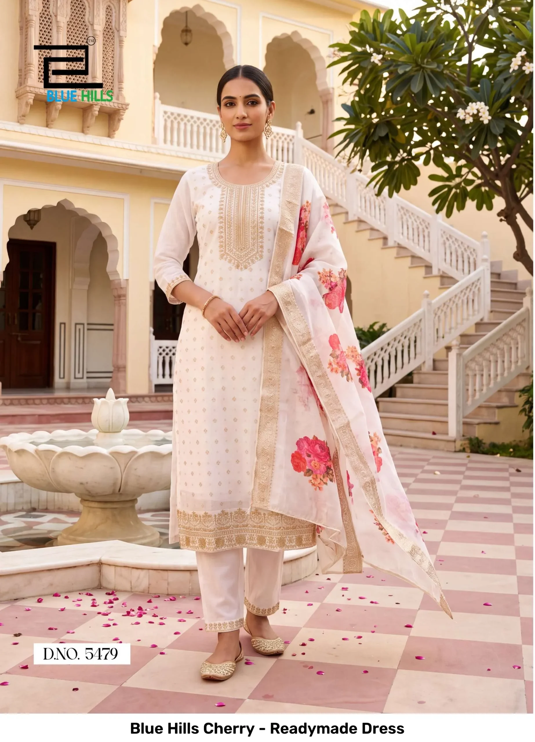 Blue Hills Cherry - Readymade Dress - Image 2