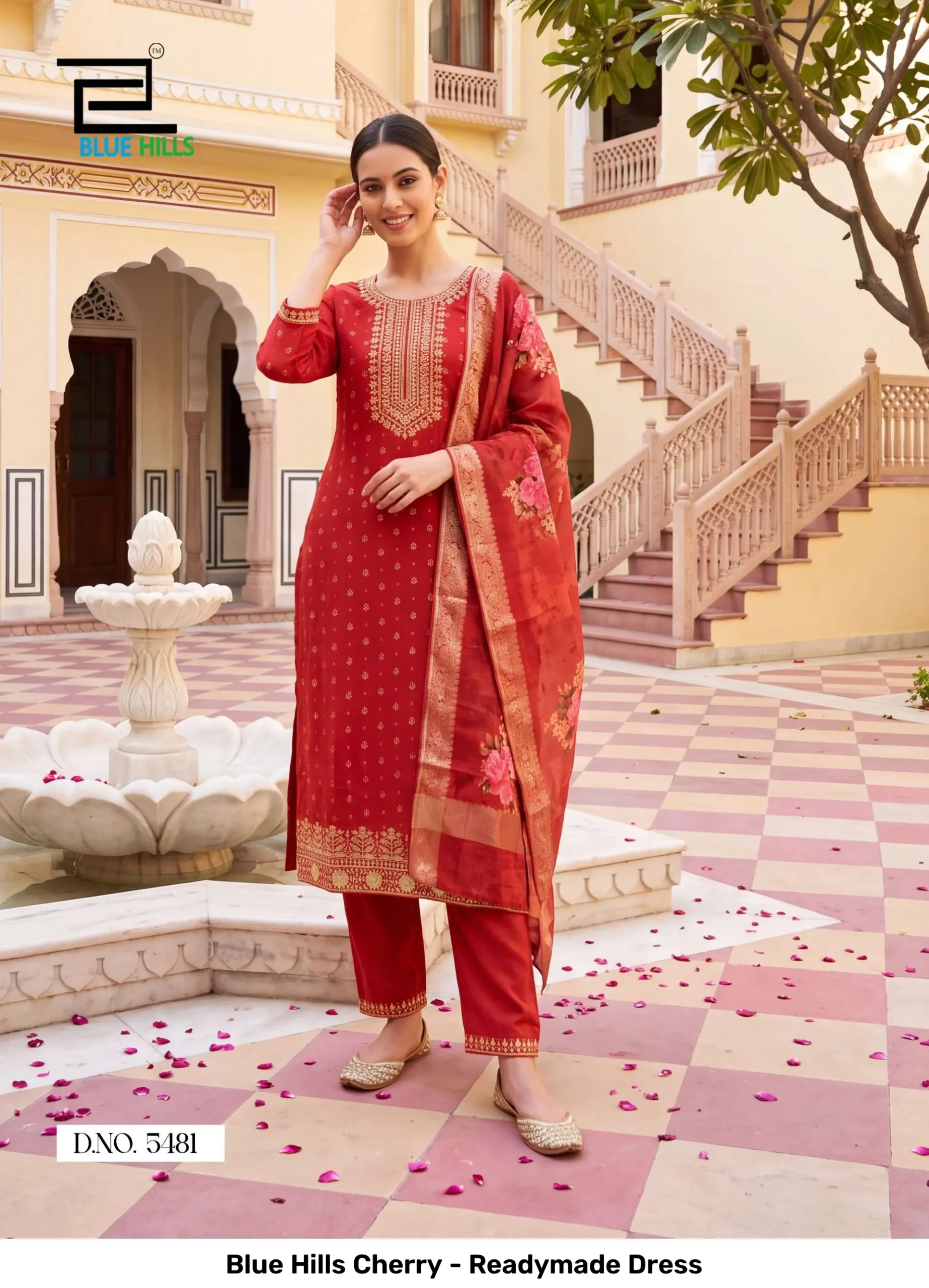 Blue Hills Cherry - Readymade Dress - Image 4