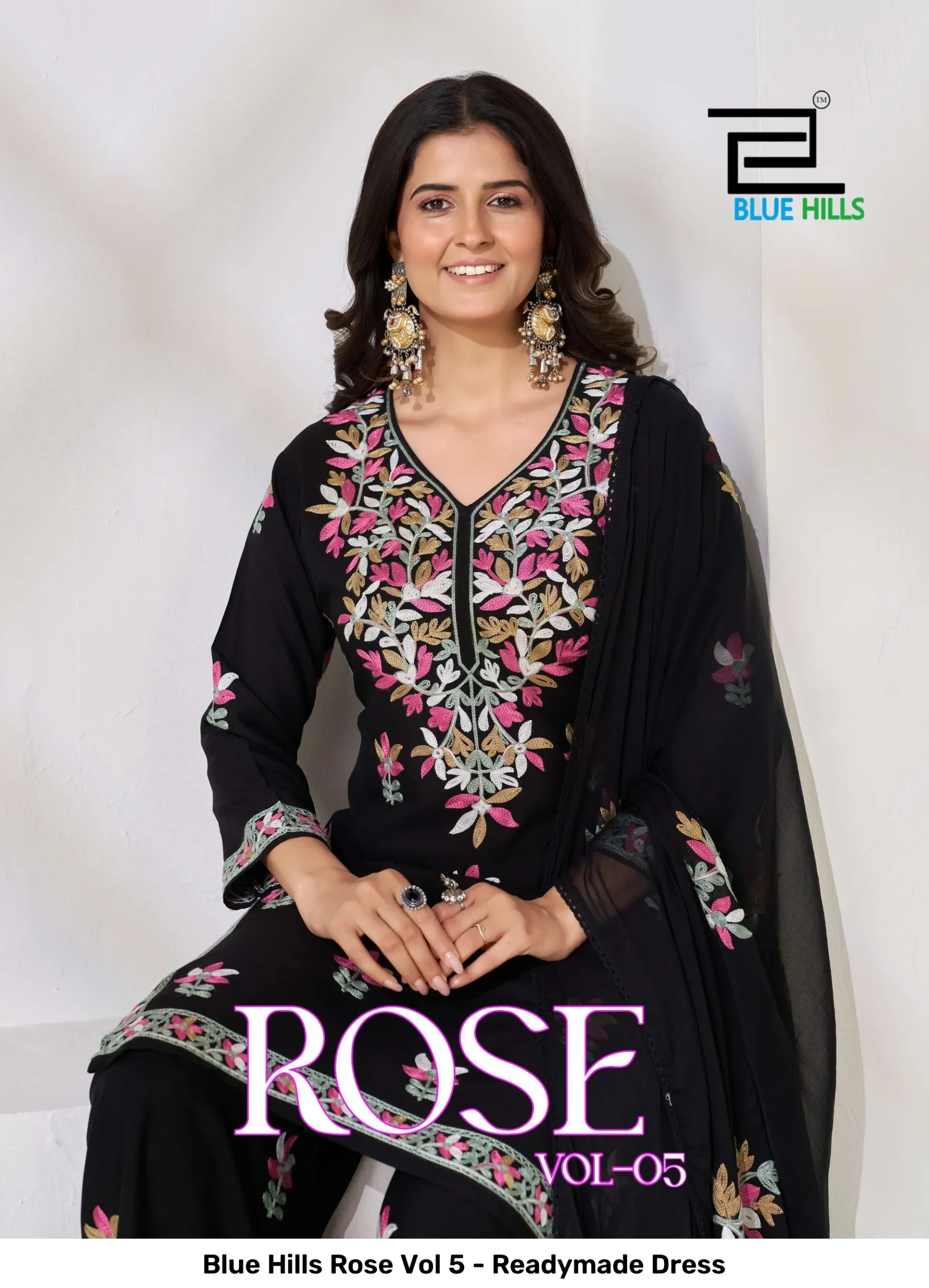Blue Hills Rose Vol 5 - Readymade Dress