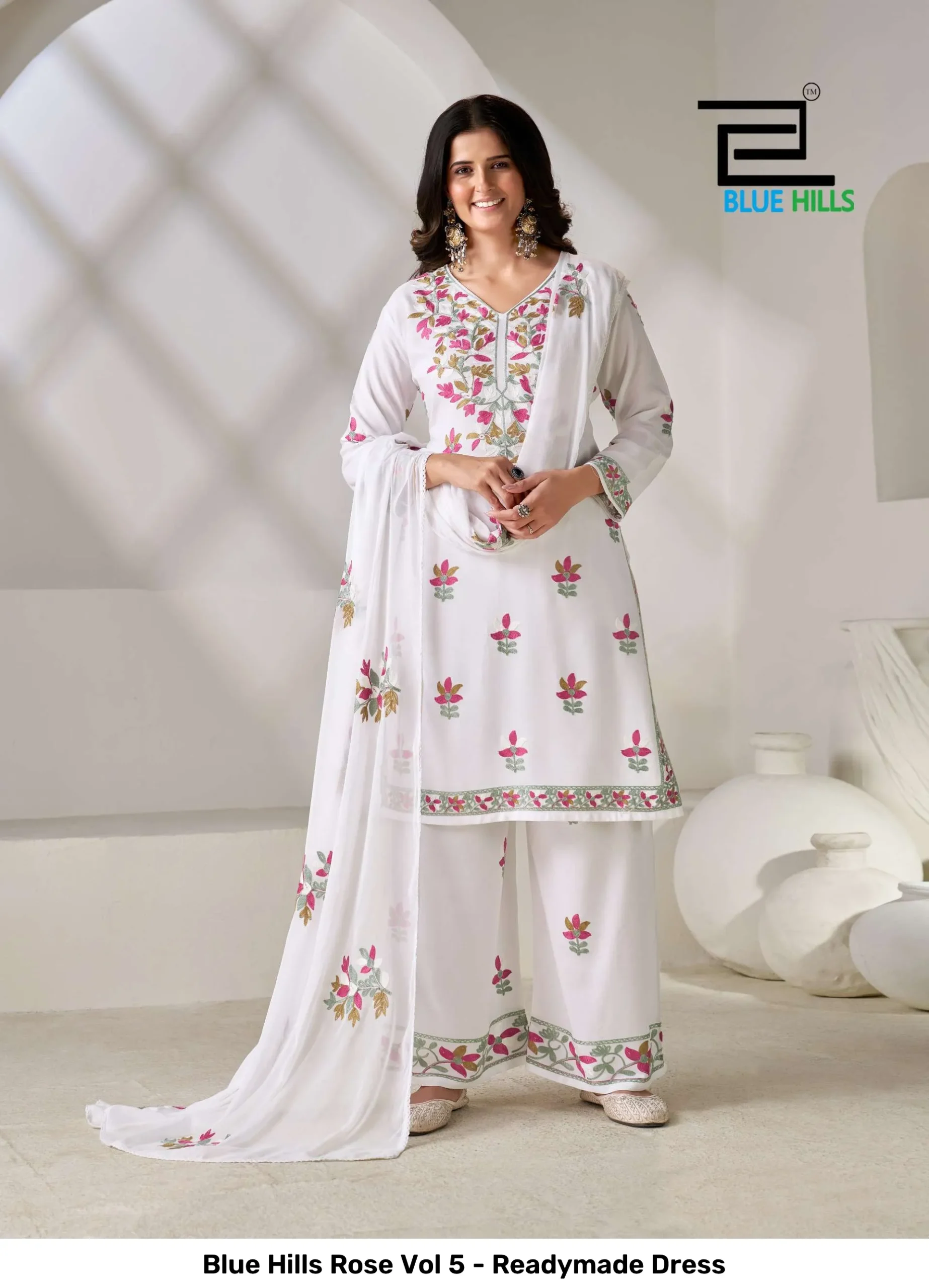 Blue Hills Rose Vol 5 - Readymade Dress - Image 4