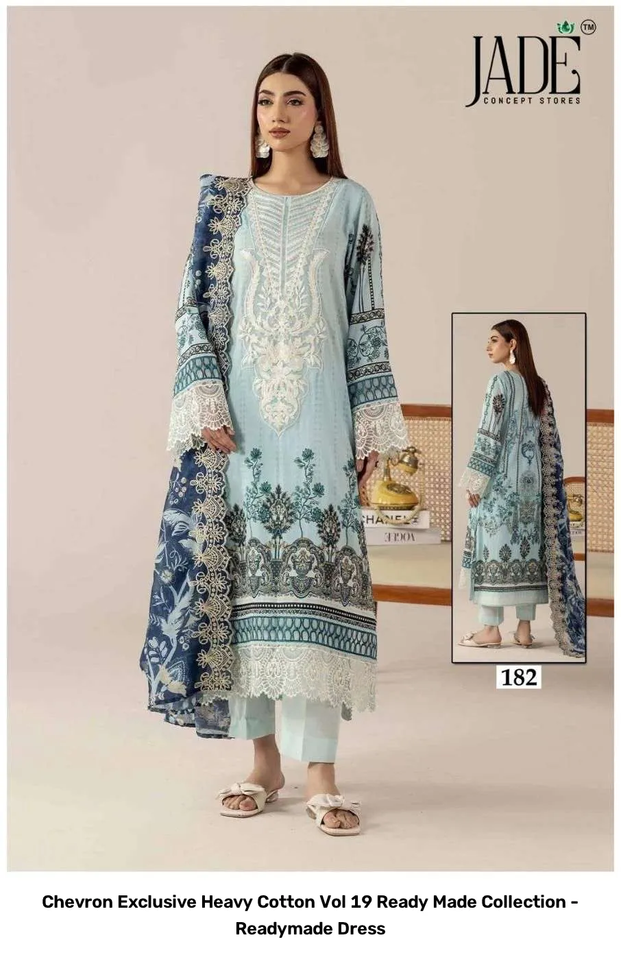 Chevron Exclusive Heavy Cotton Vol 19 Ready Made Collection - Readymade Dress - Image 7