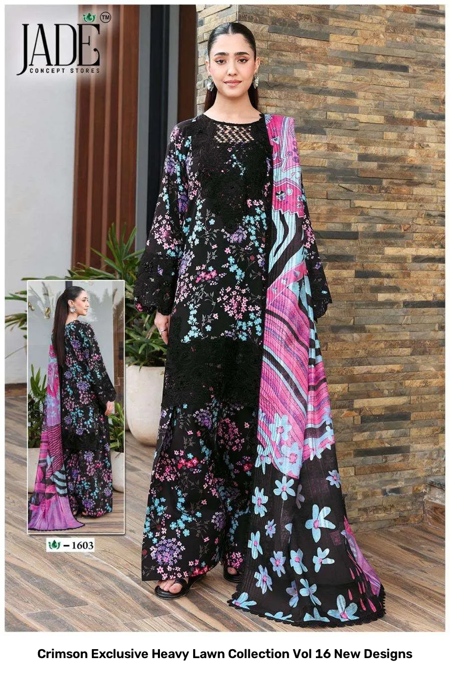 Crimson Exclusive Heavy Lawn Collection Vol 16 New Designs - Image 10