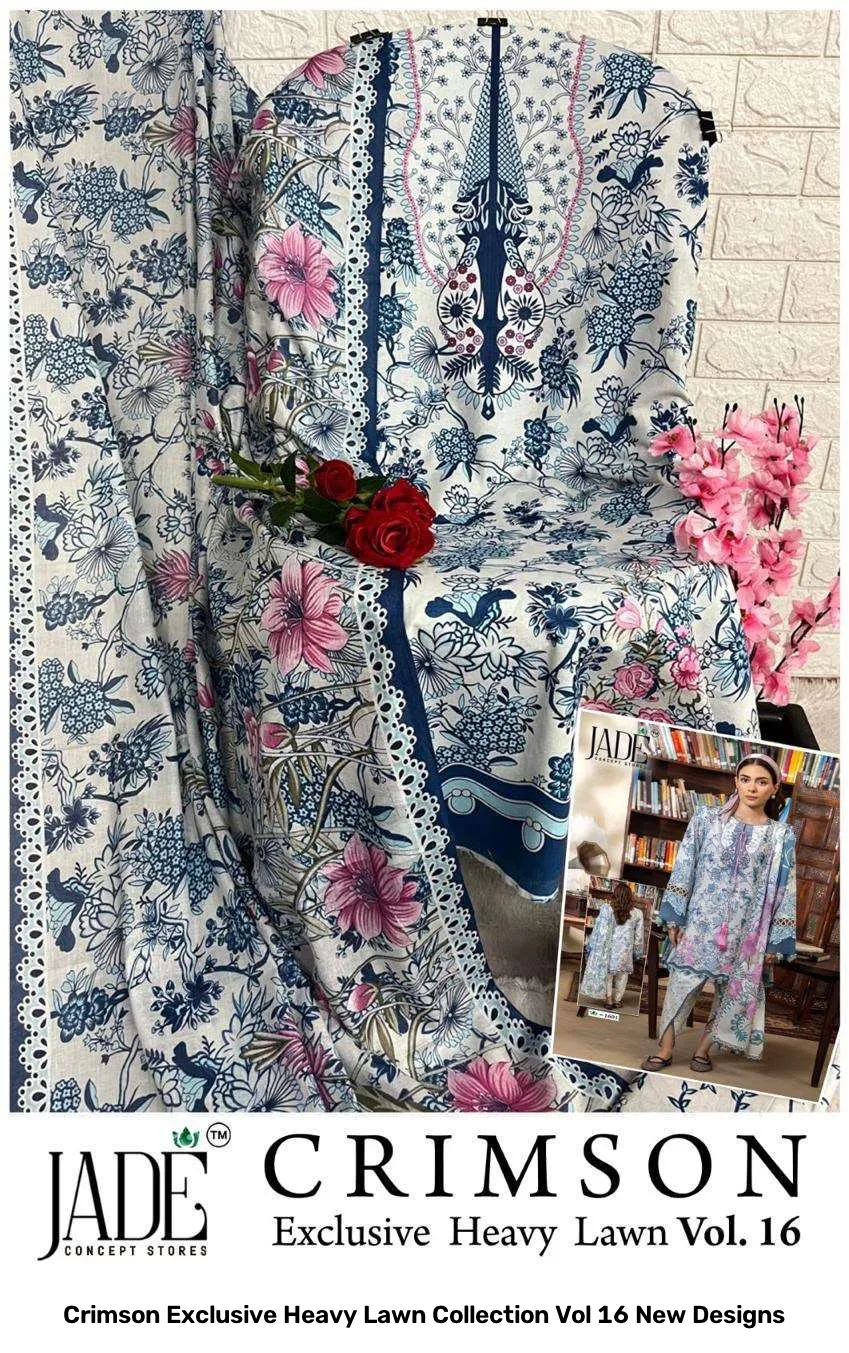 Crimson Exclusive Heavy Lawn Collection Vol 16 New Designs - Image 11