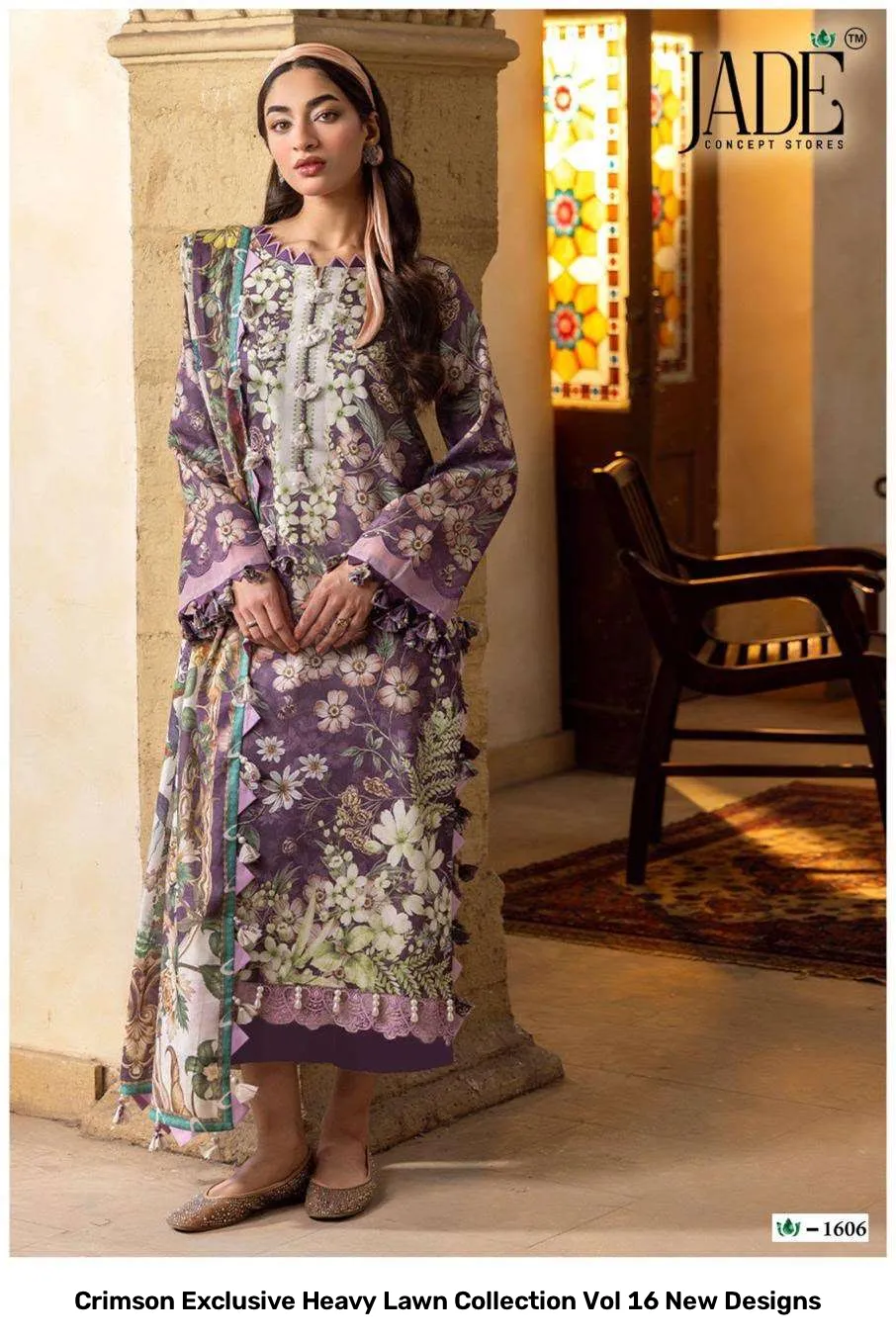 Crimson Exclusive Heavy Lawn Collection Vol 16 New Designs - Image 13