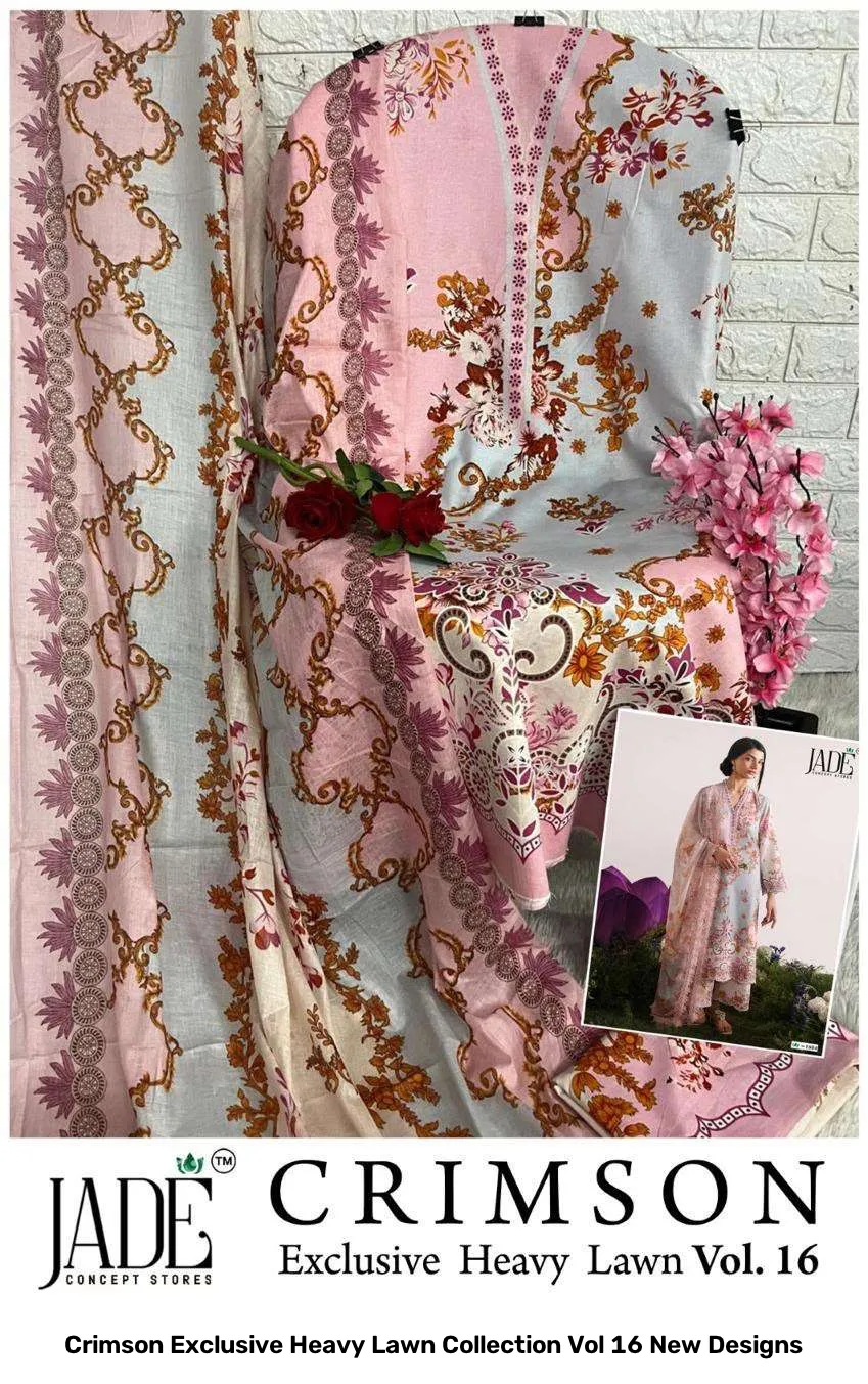 Crimson Exclusive Heavy Lawn Collection Vol 16 New Designs - Image 14
