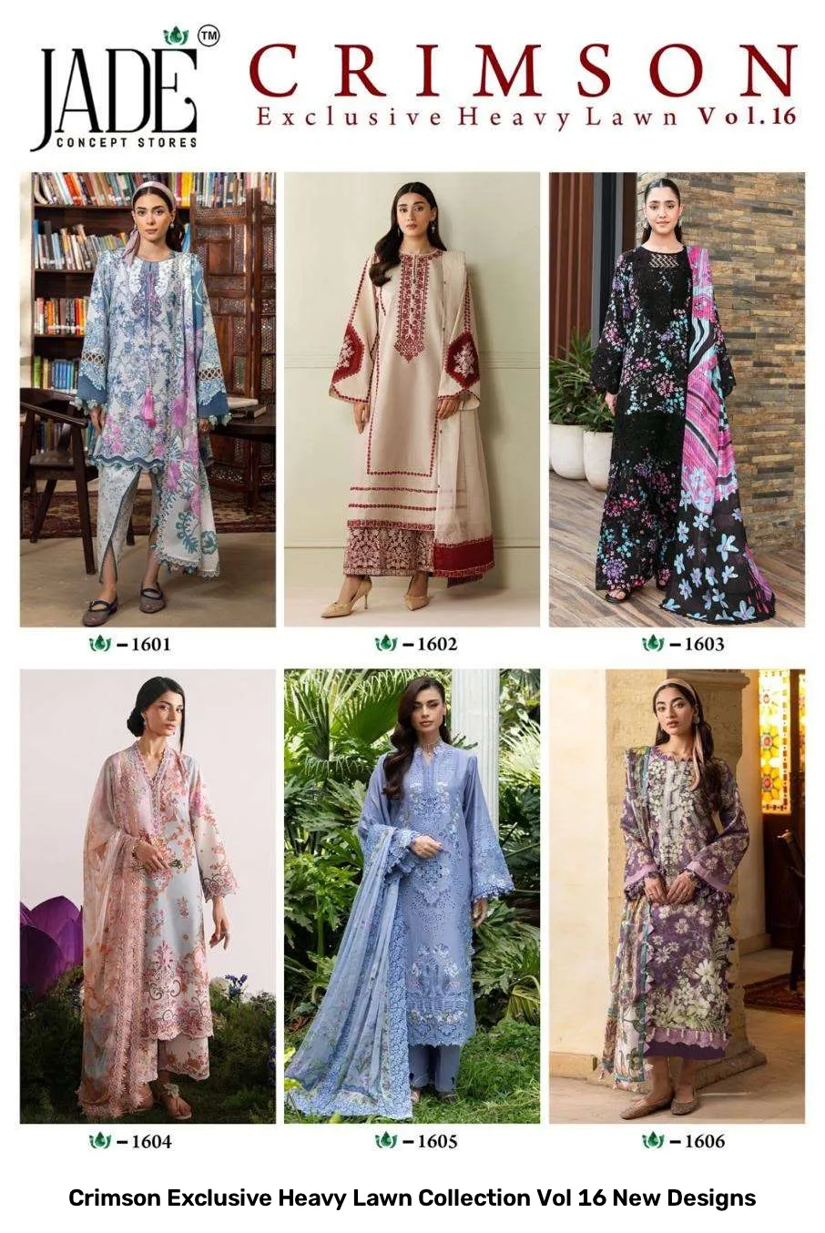 Crimson Exclusive Heavy Lawn Collection Vol 16 New Designs - Image 2