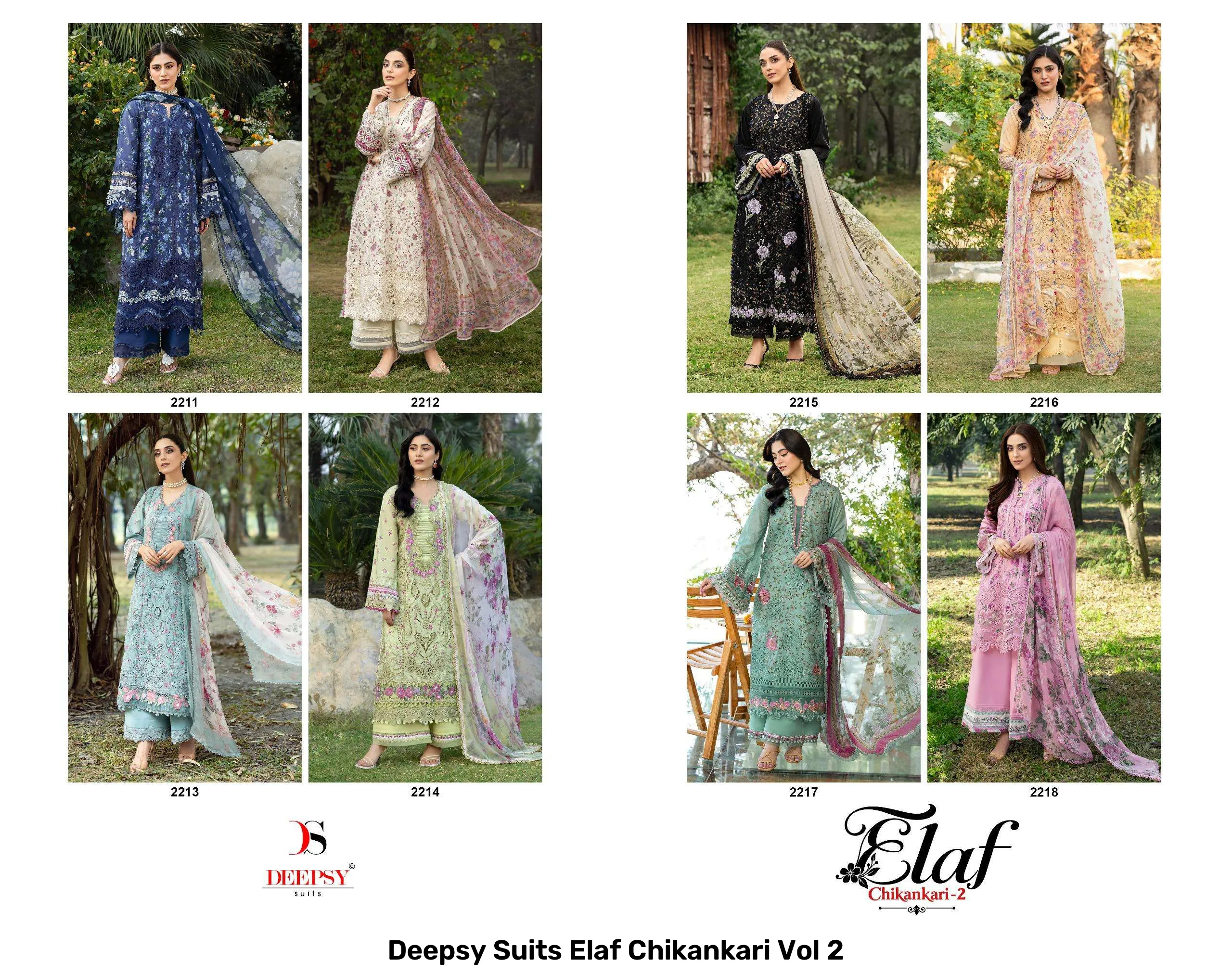 Deepsy Suits Elaf Chikankari Vol 2 - Image 9