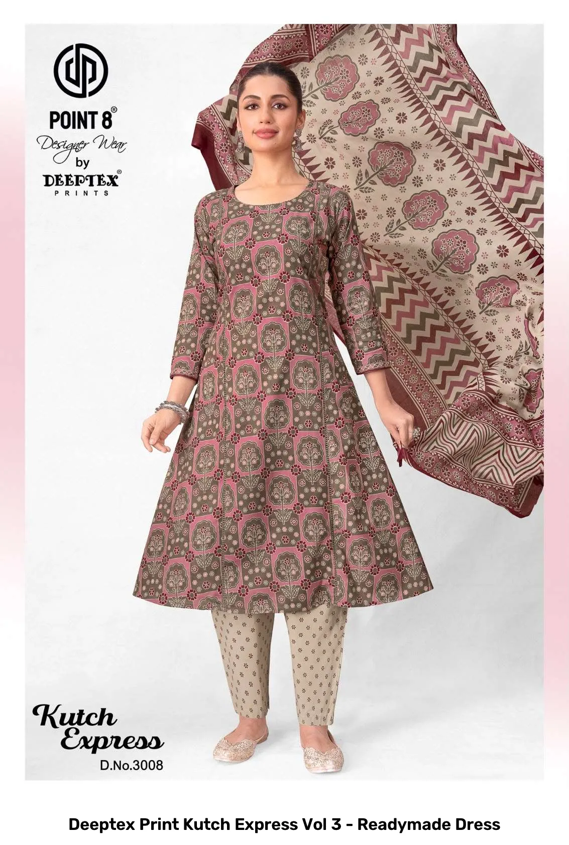 Deeptex Print Kutch Express Vol 3 - Readymade Dress - Image 10