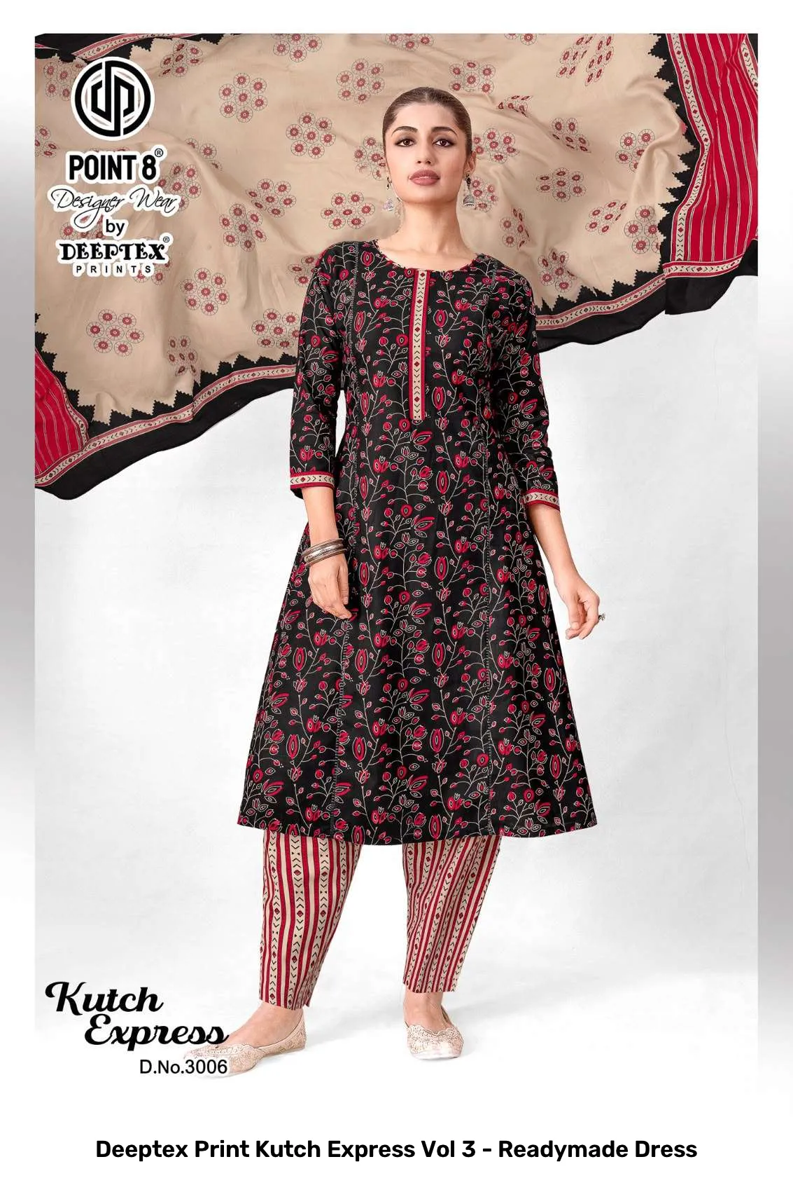 Deeptex Print Kutch Express Vol 3 - Readymade Dress - Image 3