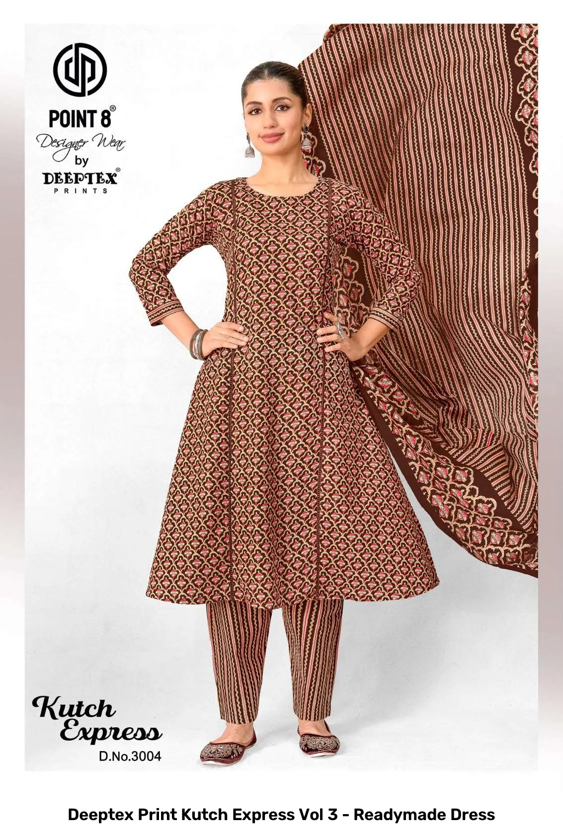 Deeptex Print Kutch Express Vol 3 - Readymade Dress - Image 7