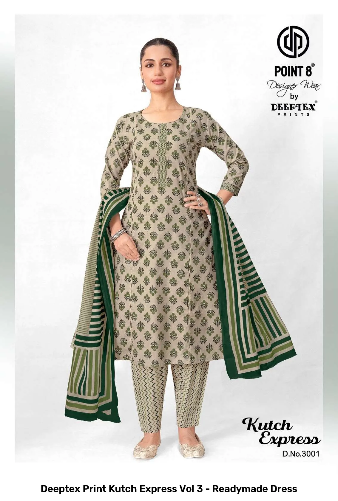 Deeptex Print Kutch Express Vol 3 - Readymade Dress - Image 8