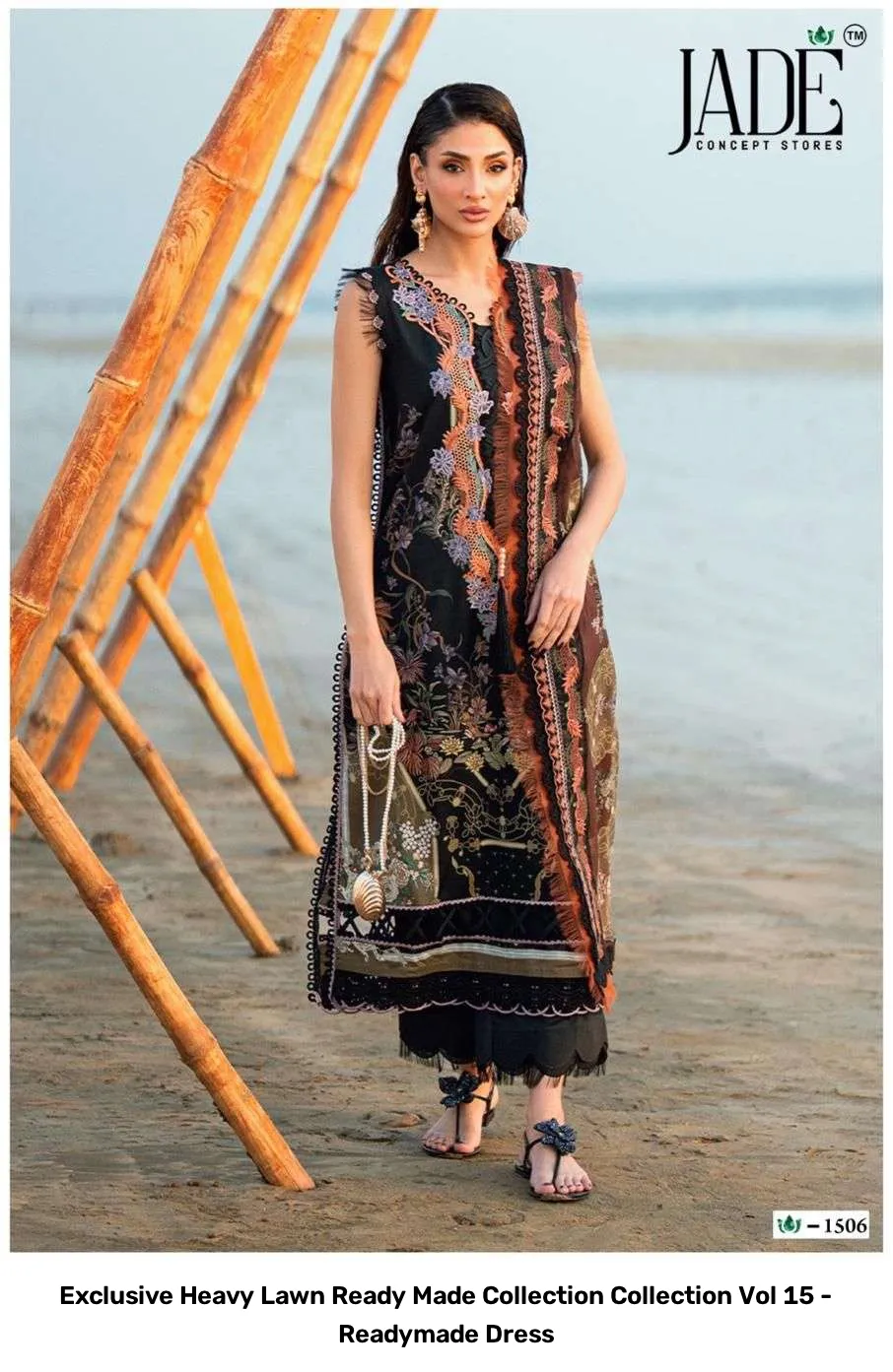 Exclusive Heavy Lawn Ready Made Collection Collection Vol 15 - Readymade Dress - Image 5
