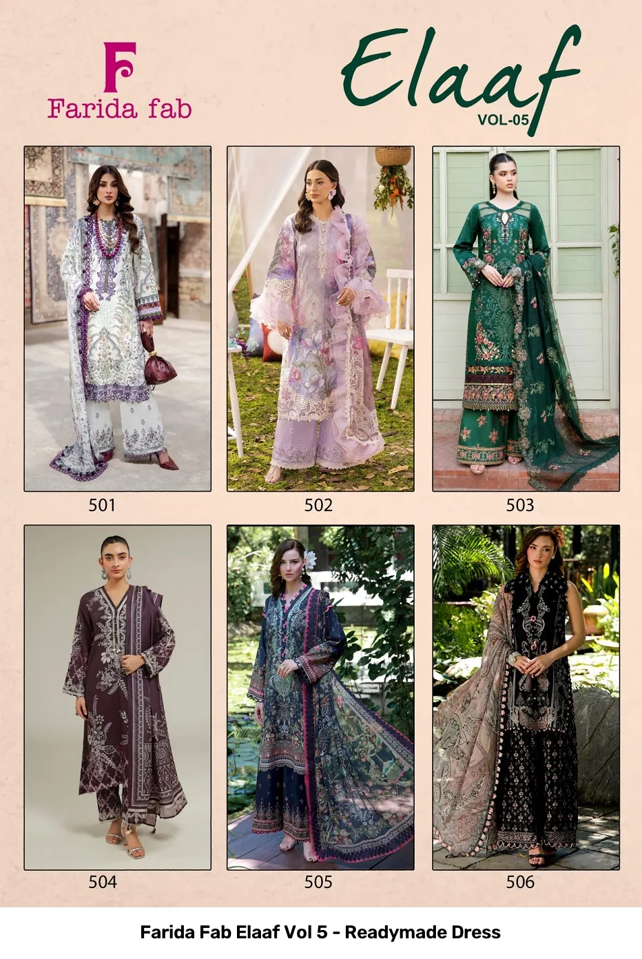Farida Fab Elaaf Vol 5 - Readymade Dress - Image 2