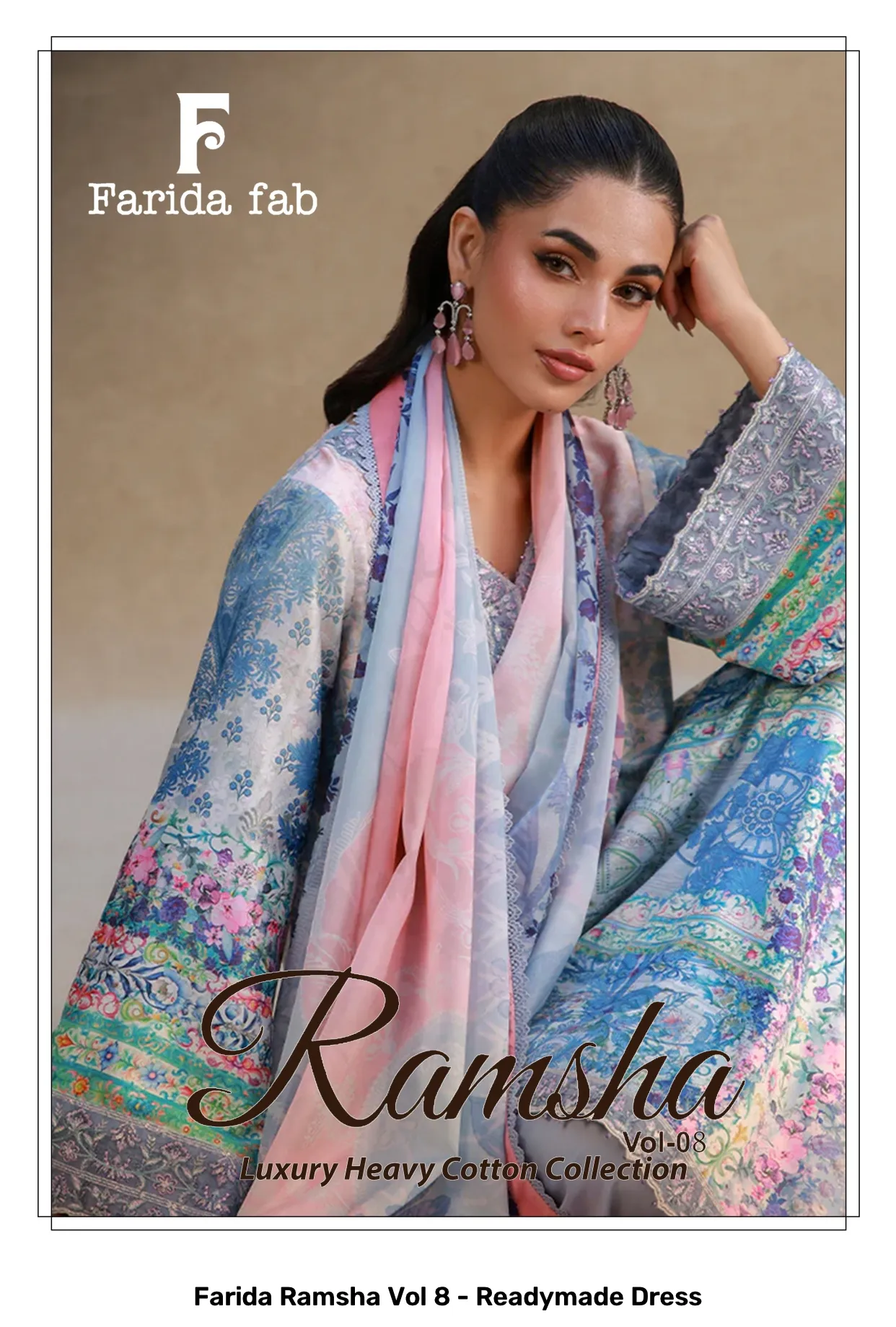 Farida Ramsha Vol 8 - Readymade Dress
